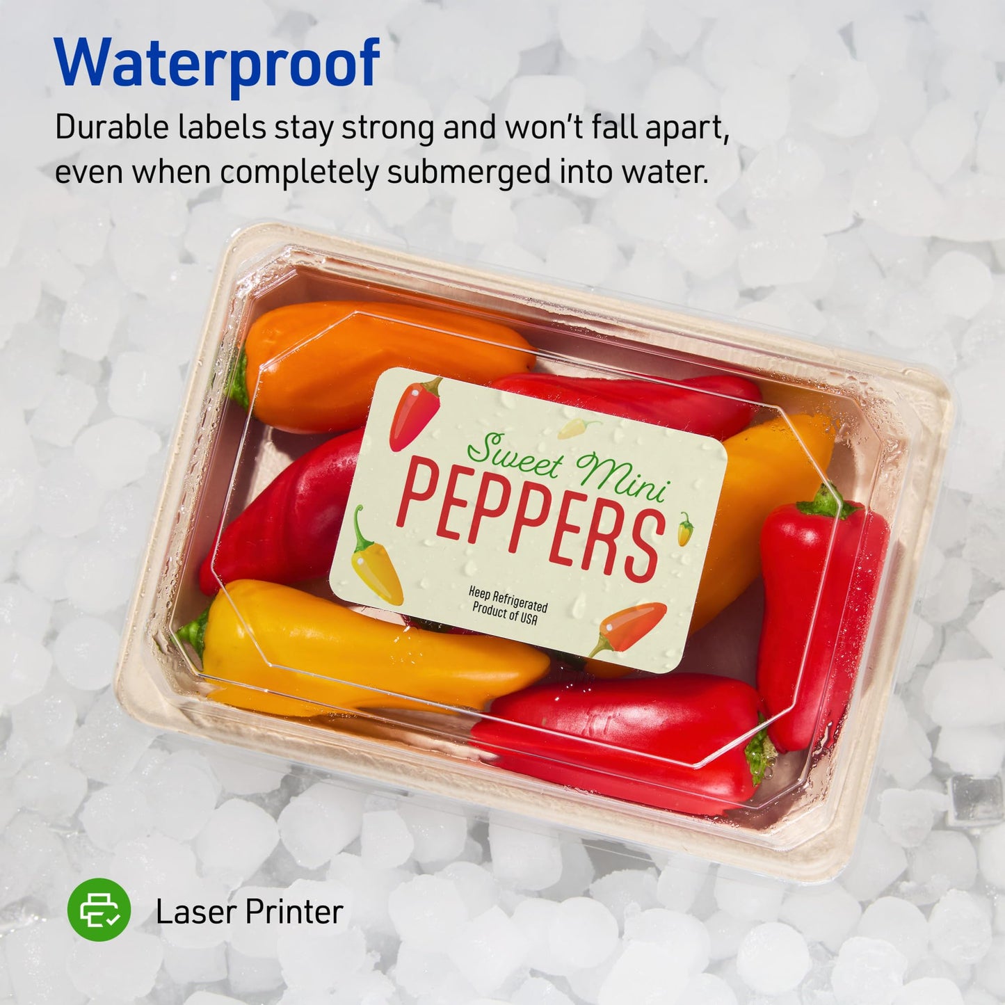 Waterproof Shipping Labels with Sure Feed and TrueBlock