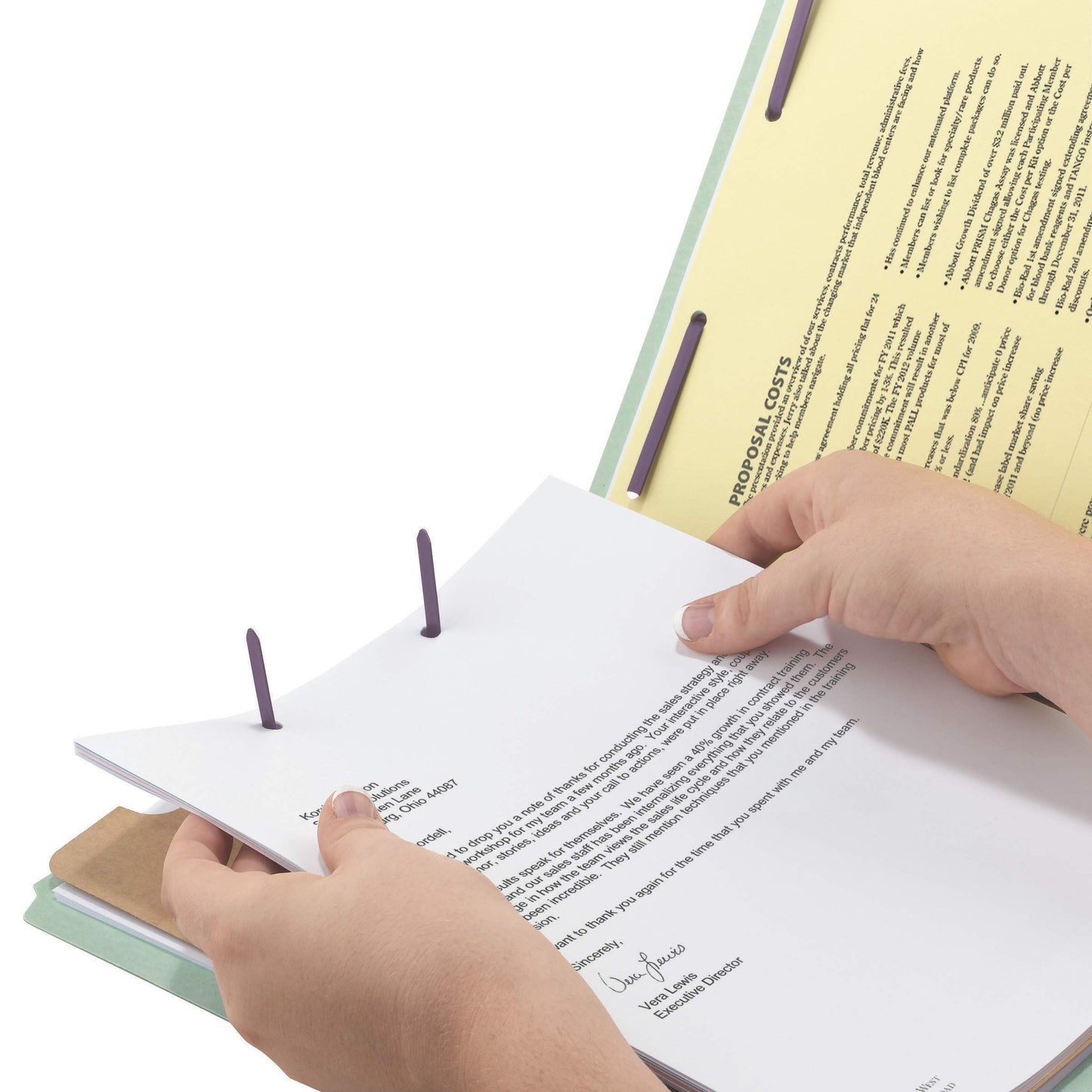 Smead End Tab Classification Folder, Letter, Straight, 1 Divider, Gray-Green, 10 Per Box (26800)