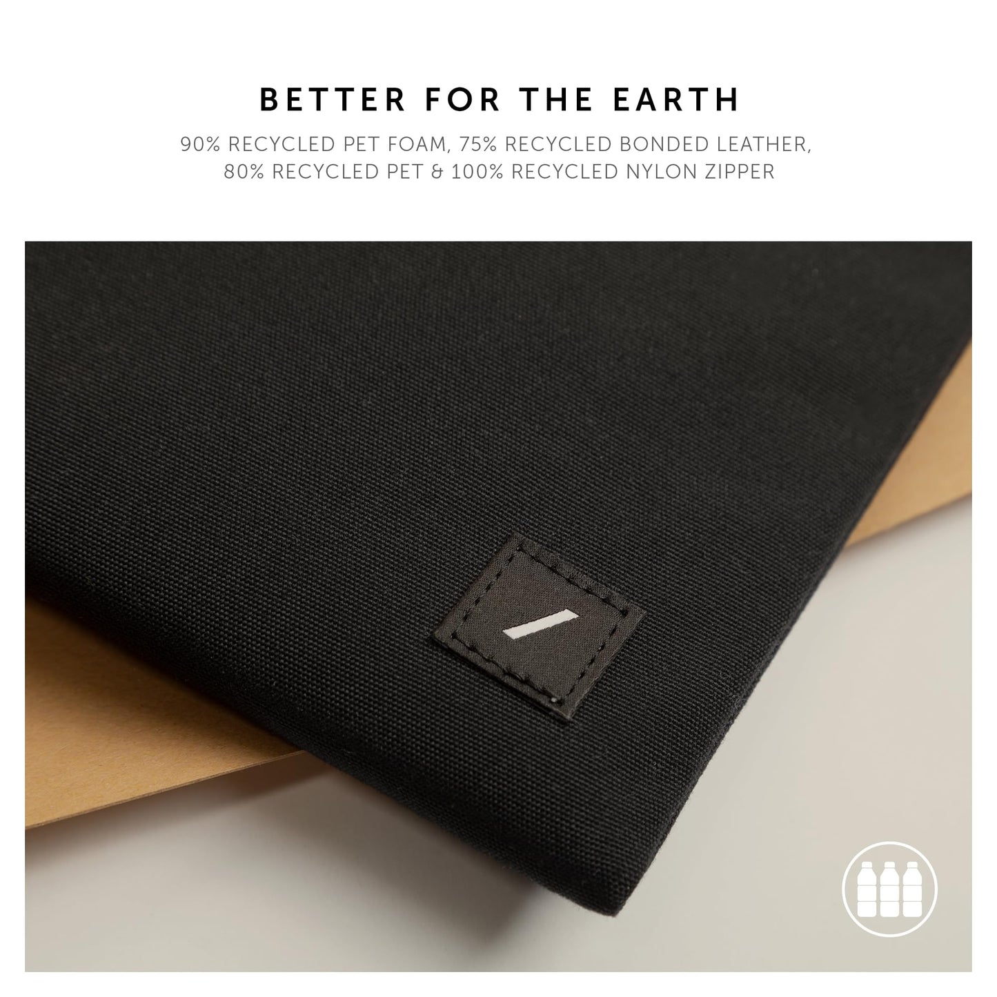 Native Union W.F.A MacBook Sleeve 14" – Minimalist Slim Sleeve Made of Recycled Materials – 360-Degree Protection – Compatible with MacBook Pro 14” M4(2024), Pro 13” M2 & Air 13" M3– Slate Green