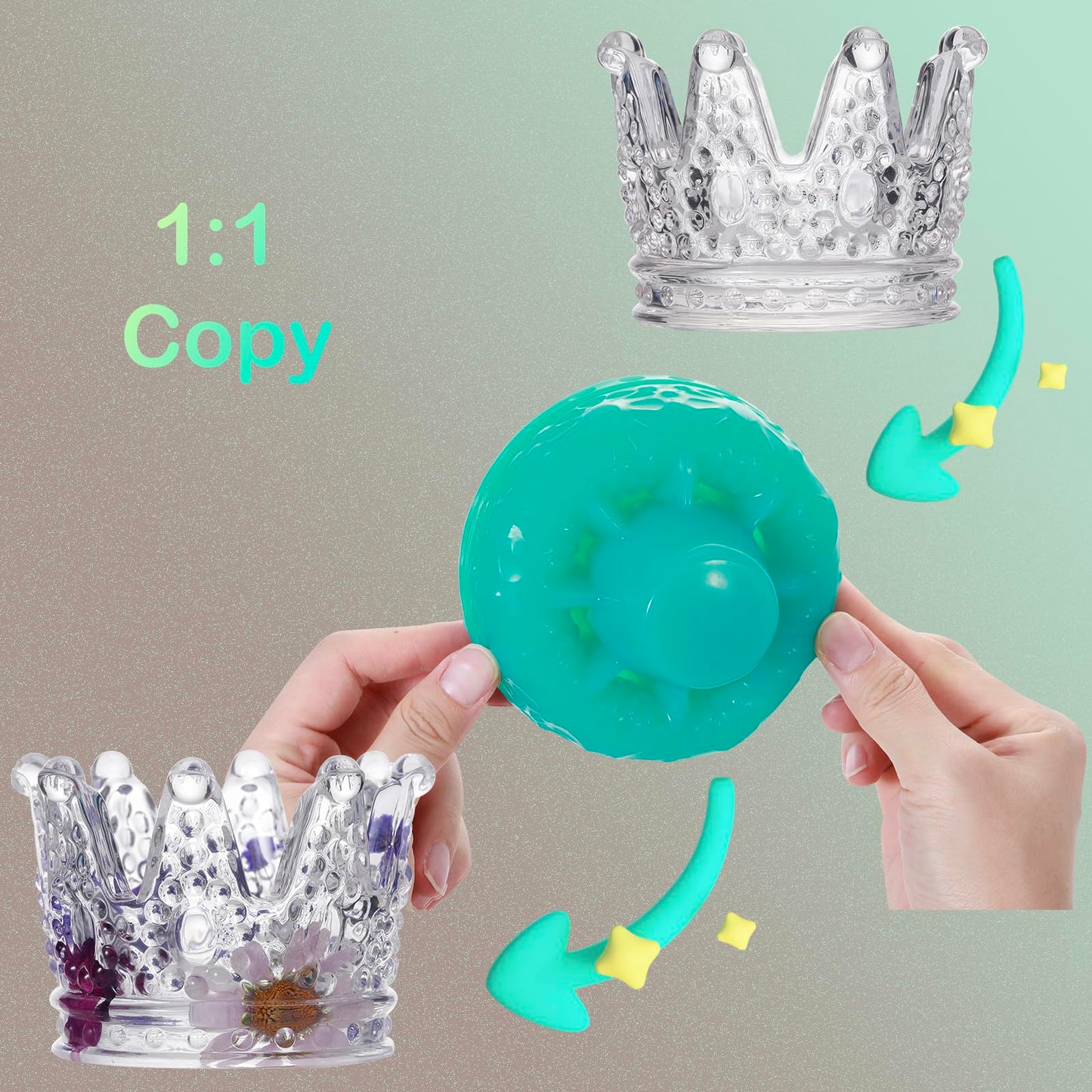 BBDINO Silicone Mold Making Kit, Super Elastic Liquid Silicone for Mold Making Clear 2.42lb(38.8oz), 3h Fast Cure Molds Maker Silicon for Casting Molds of Resin/Silicon/Candle/Soap etc.