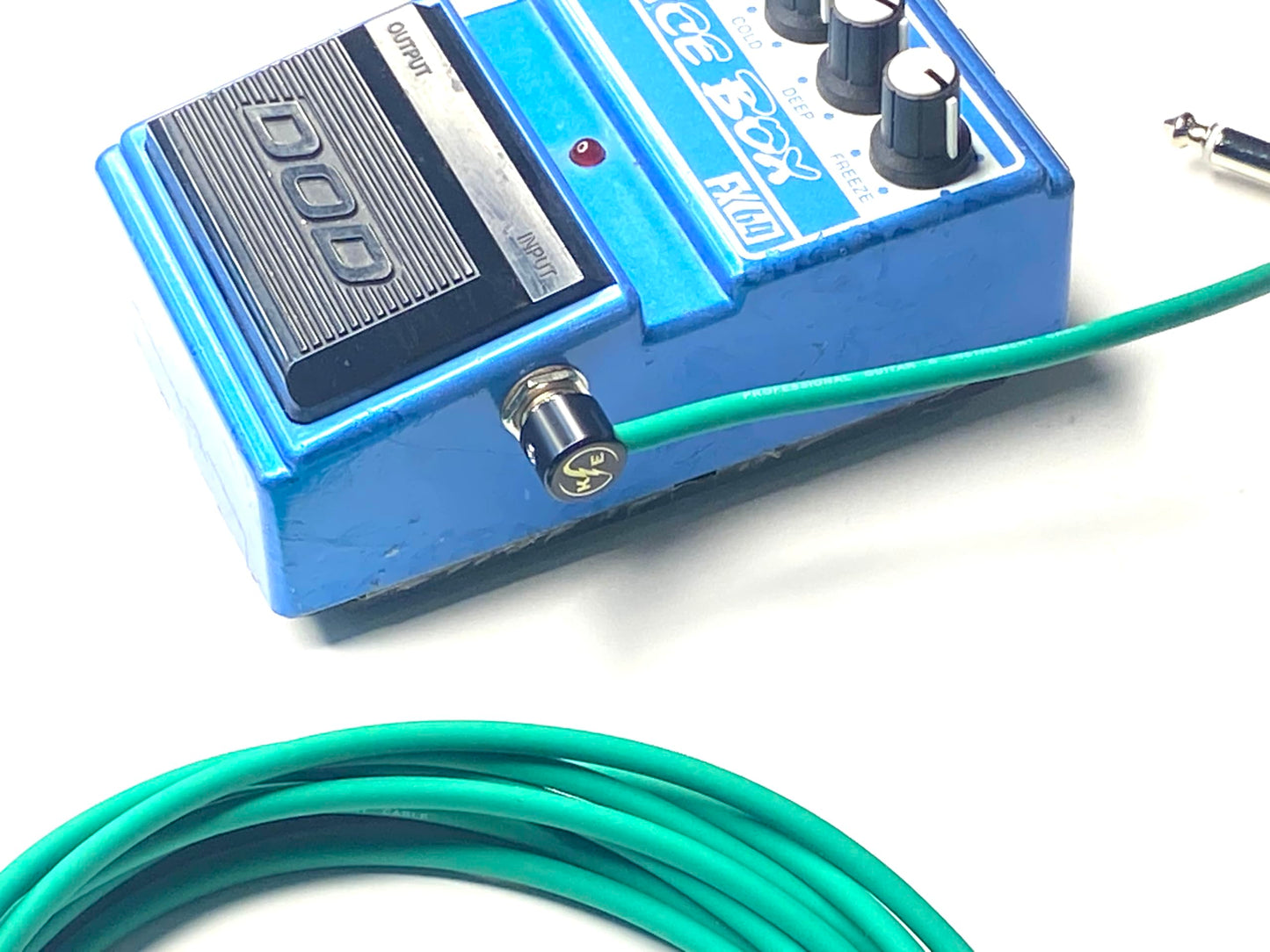 Kurrent Electric Solderless Guitar Pedal Patch Cable Kit 6 Pack to Make DIY Custom Length Cables for Pedalboard (Green Cable Kit)