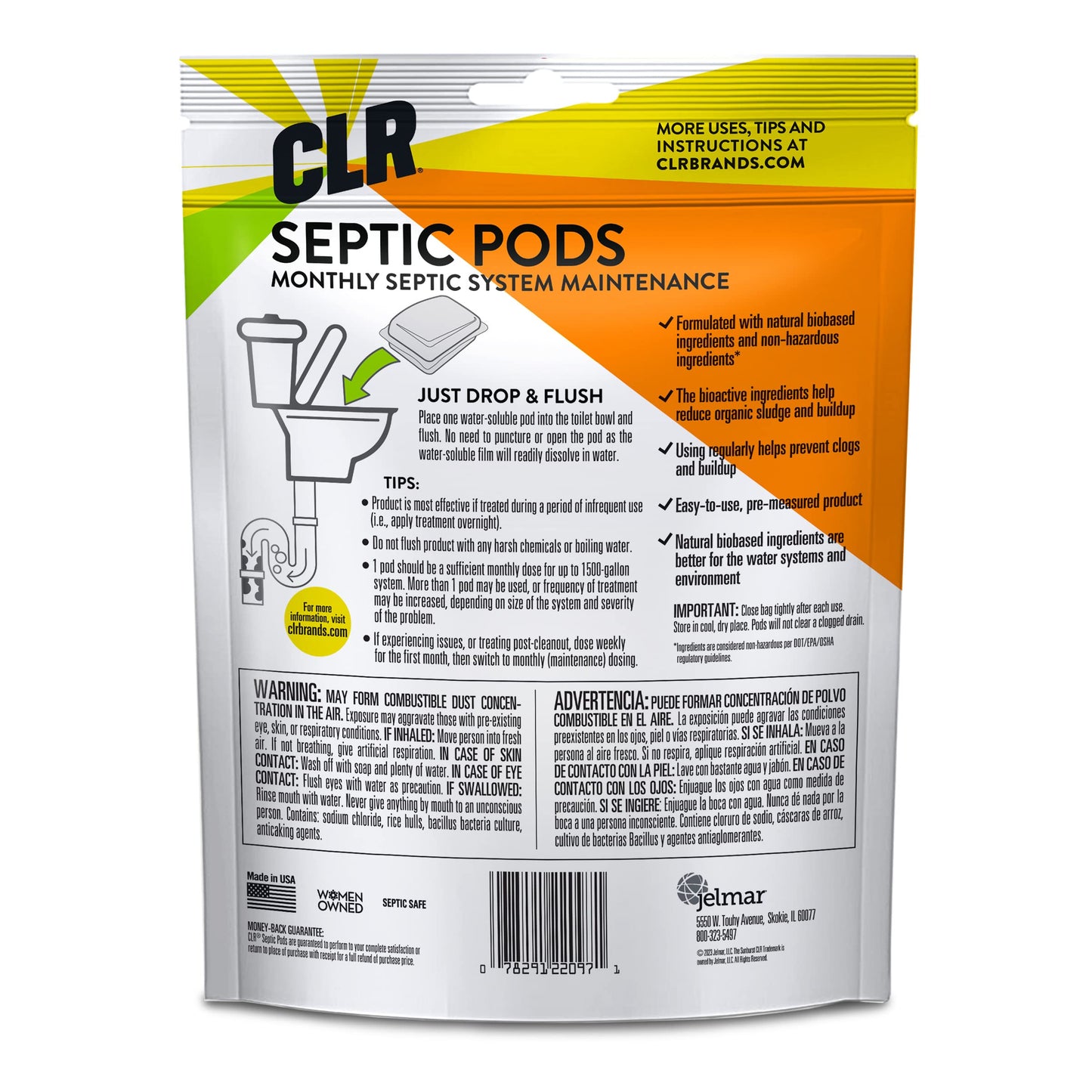 CLR Septic Pods Monthly Septic Maintenance, 12 Pods