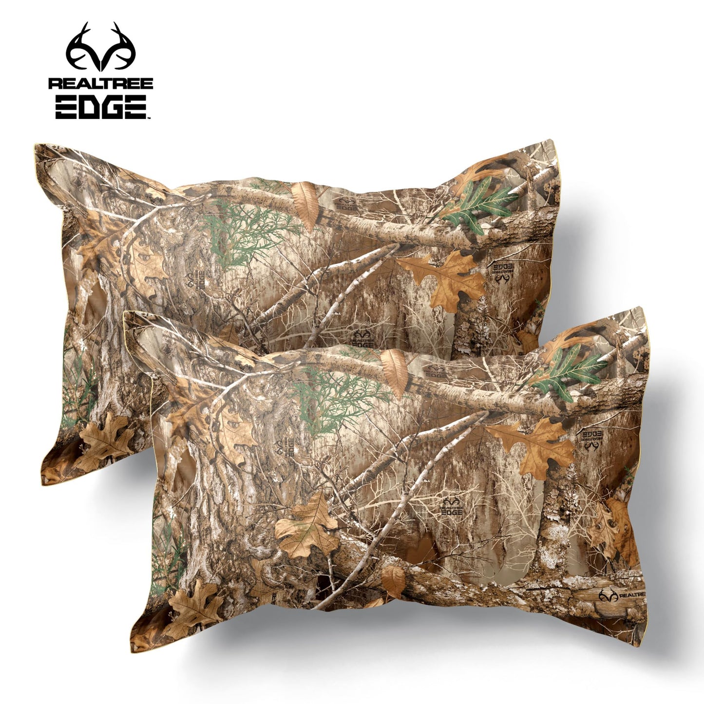 Northwest Realtree Full/Queen, 1 Comforter and 2 Sham Set, All Seasons, Men and Women Soft Cabin Bedding, Realtree Edge
