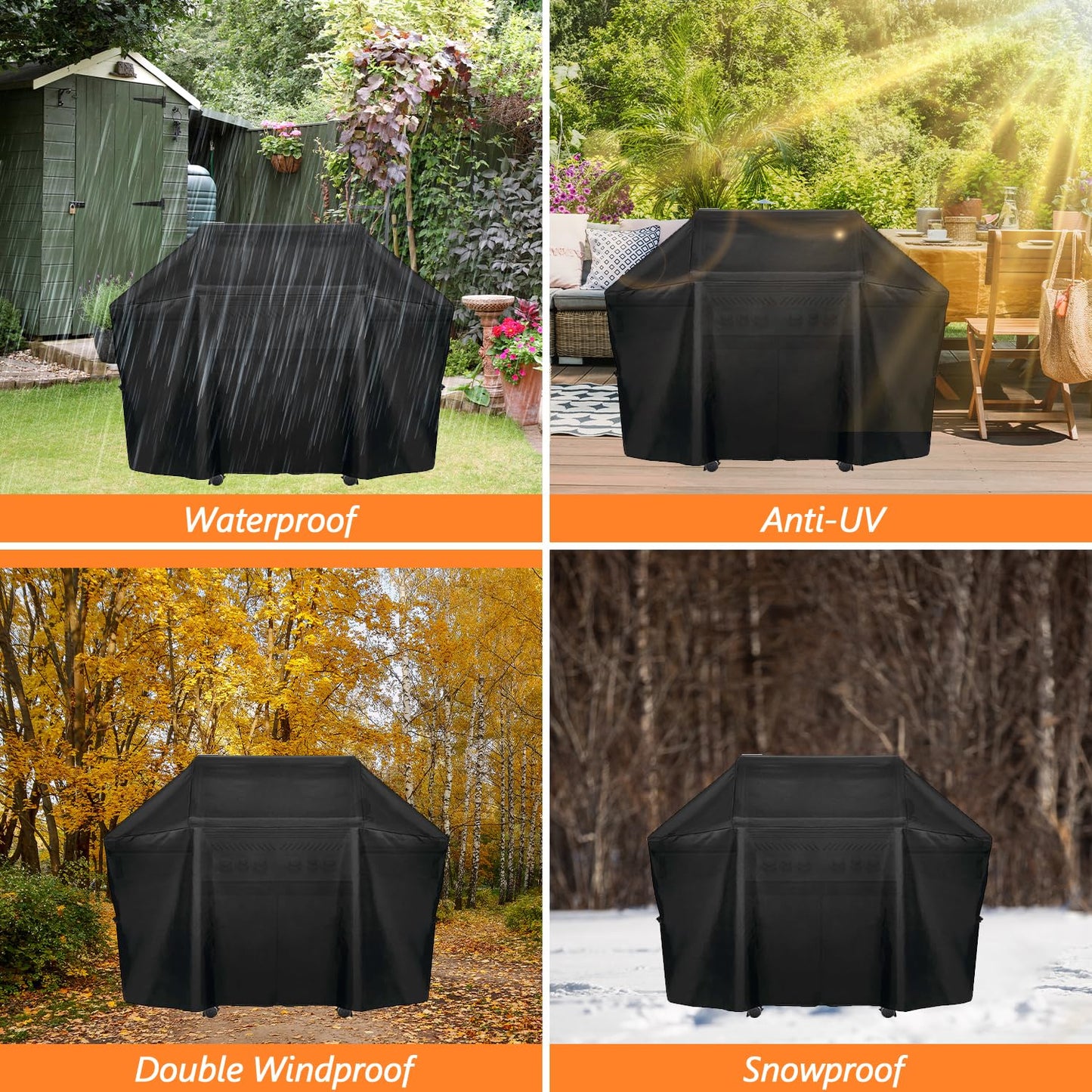 BBQ Cover for Napoleon Prestige PRO 500 and Napoleon Prestige 500 Series BBQ Grill Cover, Heavy Duty 600D Oxford Barbecue Covers for Napoleon BBQ Cover 61500