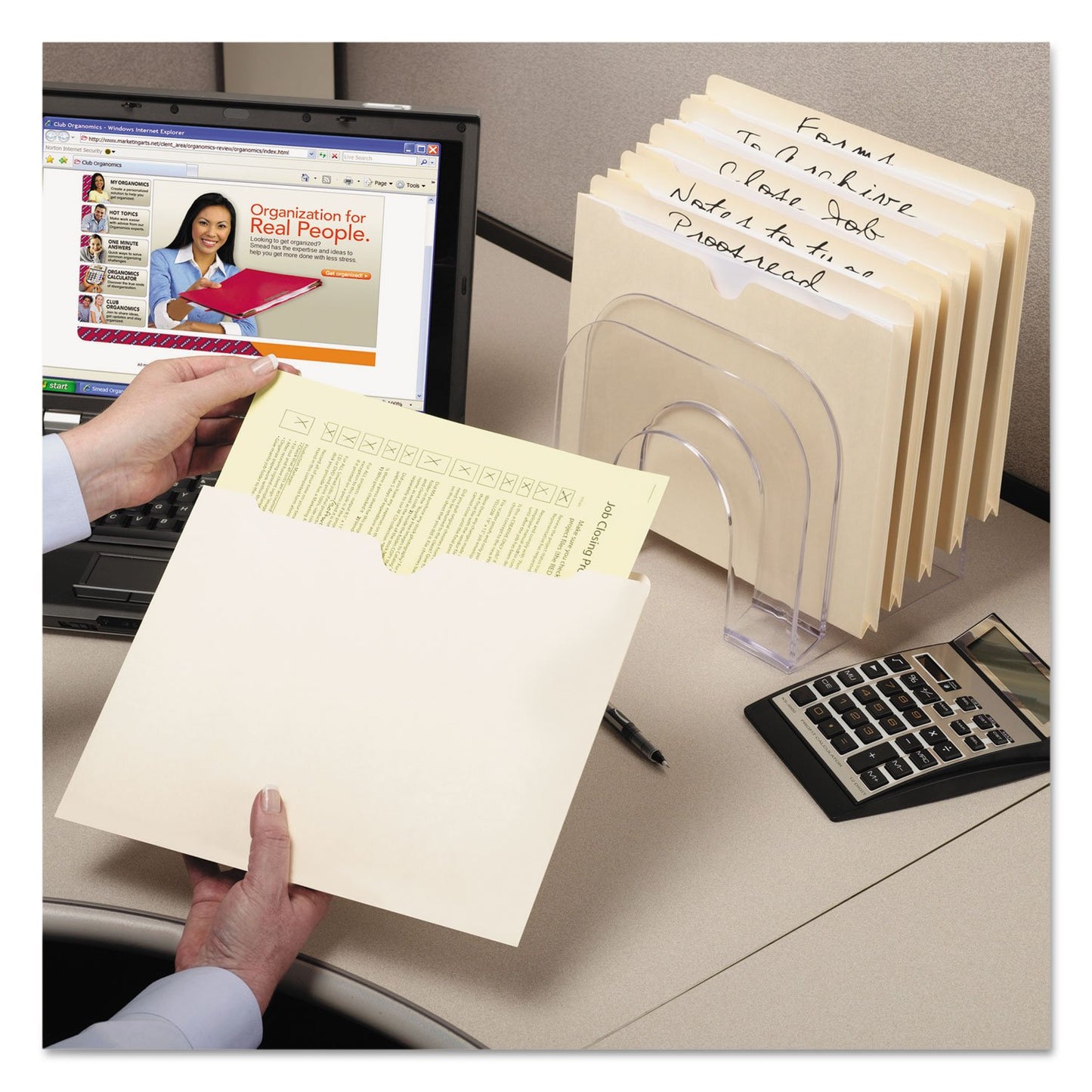 Smead File Jackets, 100-Pack, Letter Size, Reinforced Straight-Cut Tab, Flat Design, Manila, Secure Closed-Side Filing for Home Office, School and Business Document Organization