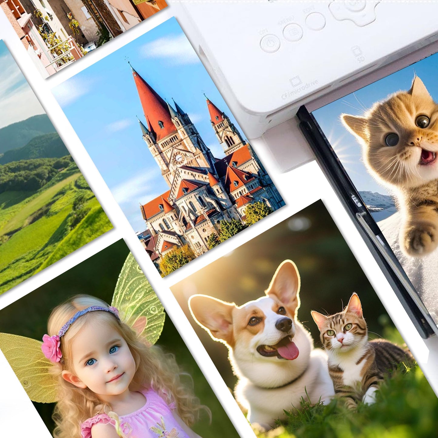 KP-108IN Ink and Paper Set Compatible with Canon Selphy CP1500 CP1300 CP1000 CP1200 CP910 KP108 3Color Ink Cartridge and 108 Sheets 4x6 Photo Paper Replace for Canon Selphy KP-108IN CP800 CP810