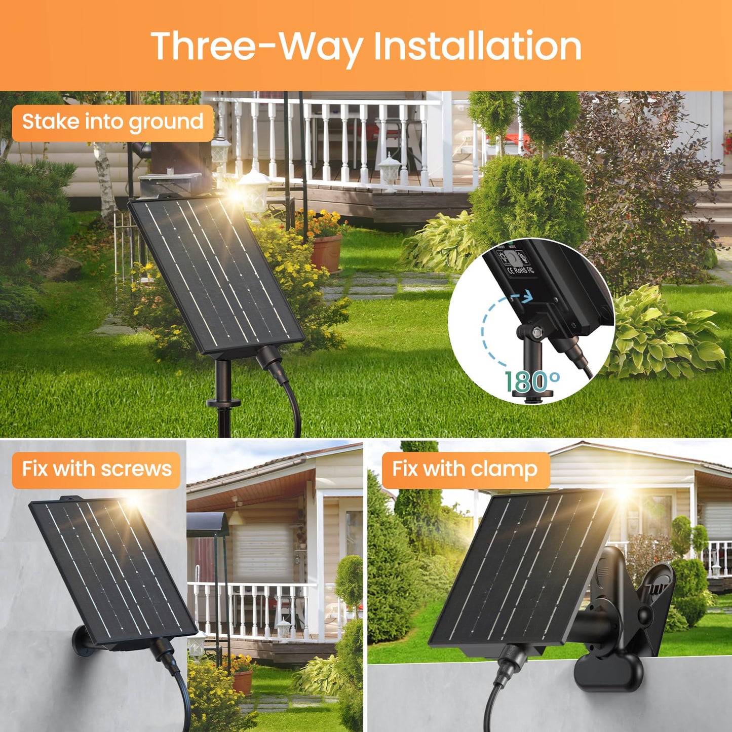 Quntis 53ft 15+2Bulb Solar String Lights Outdoor, 8 Lighting &4 Dimming Mode, USB-C & Solar Powered Patio Light String Outdoor, Digital Power Display, Waterproof Solar Light for Backyard Garden Gazebo