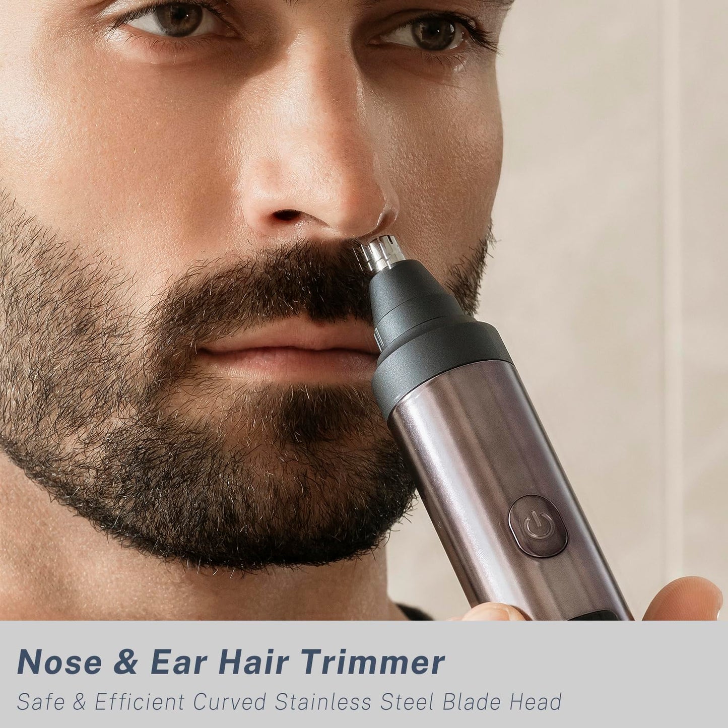 Beard Trimmer and Clippers Set for Men with Foil Shavers, Precision Dial Adjustable 20 Lengths, All-in-One Hair Trimmers for Face Head Nose Full Body, IPX7 Waterproof Wet/Dry, USB-C Rechargeable Dock