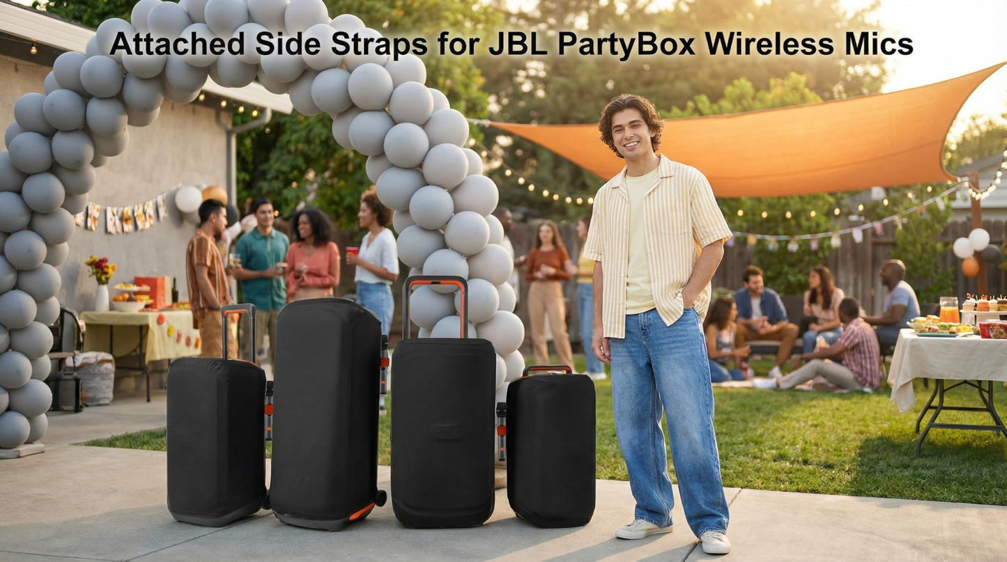 Dust Cover Protective Case for JBL PartyBox 520 Portable Party Speaker, Stretch Dust Case Speaker Cover Soft Protective Sleeve with Elastic Band for JBL PartyBox 520 Speaker（Cover Only））
