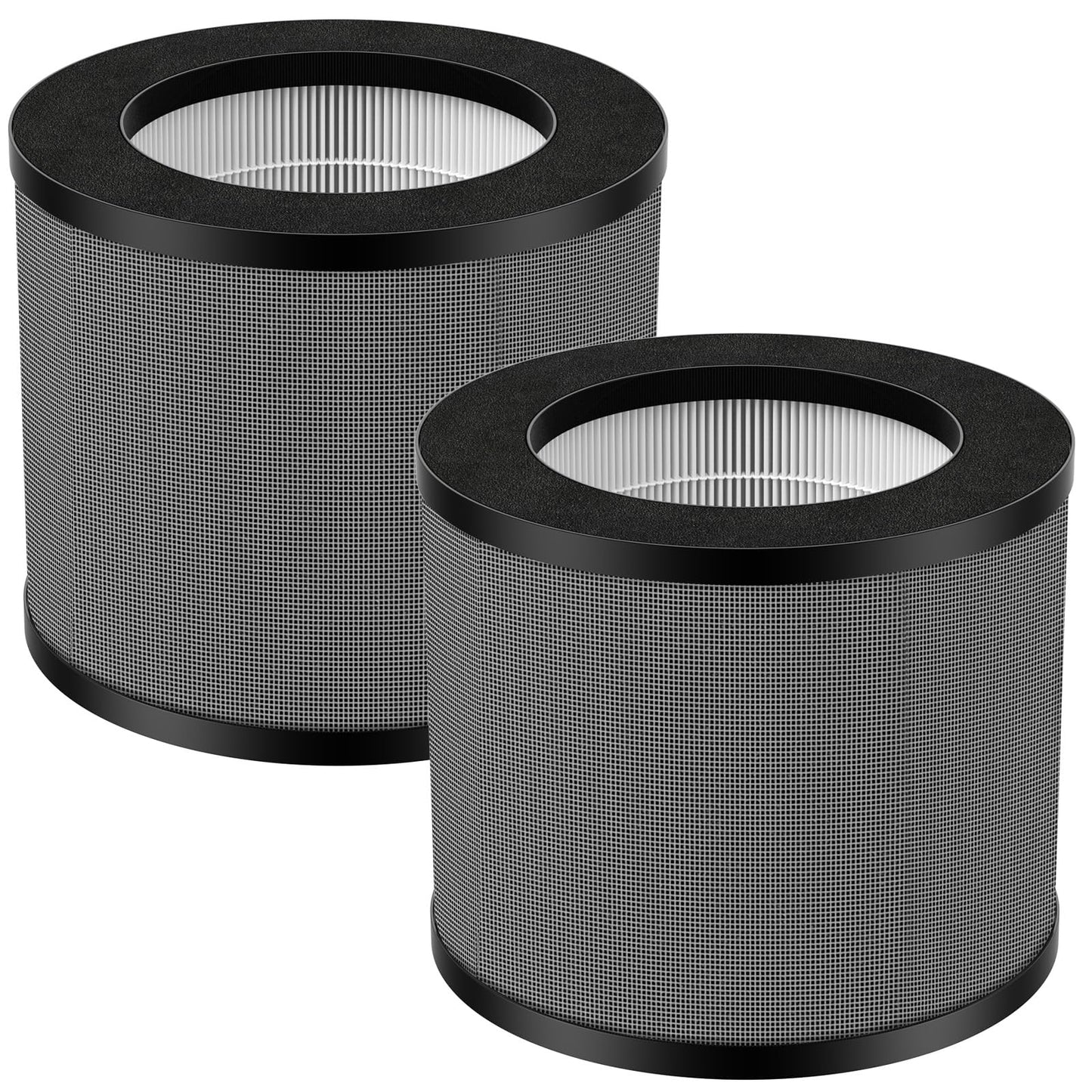 iSingo 2-Pack TT-AP006 Replacement Filter, Compatible with TaoTronics TT-AP006, 3-in-1 H13 True HEPA Filter and High-Efficiency Activated Carbon Filter