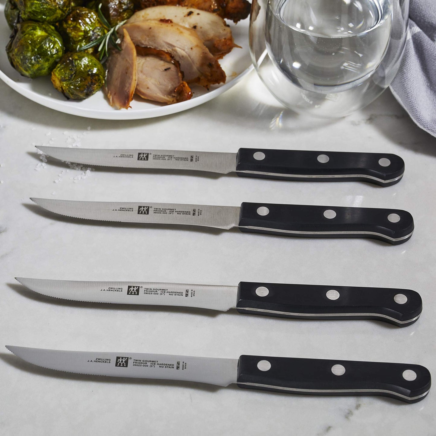 Zwilling J.A. Henckels 39123-000 Twin 4-Piece Steak Set, Stainless Steel, 20.32 x 1.27 x 1.27 cm