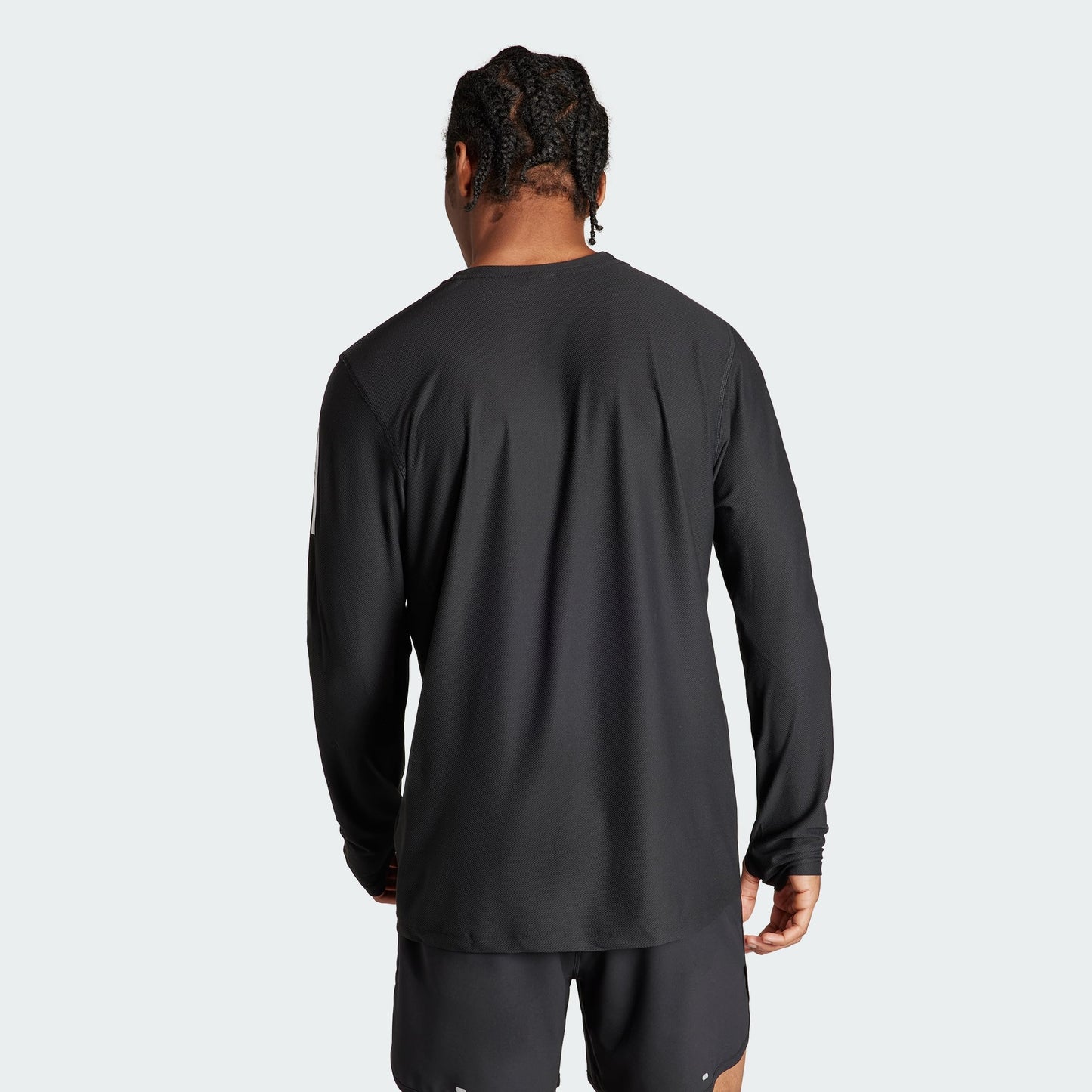adidas Men's Own The Run Long Sleeve T-Shirt, Black, Medium