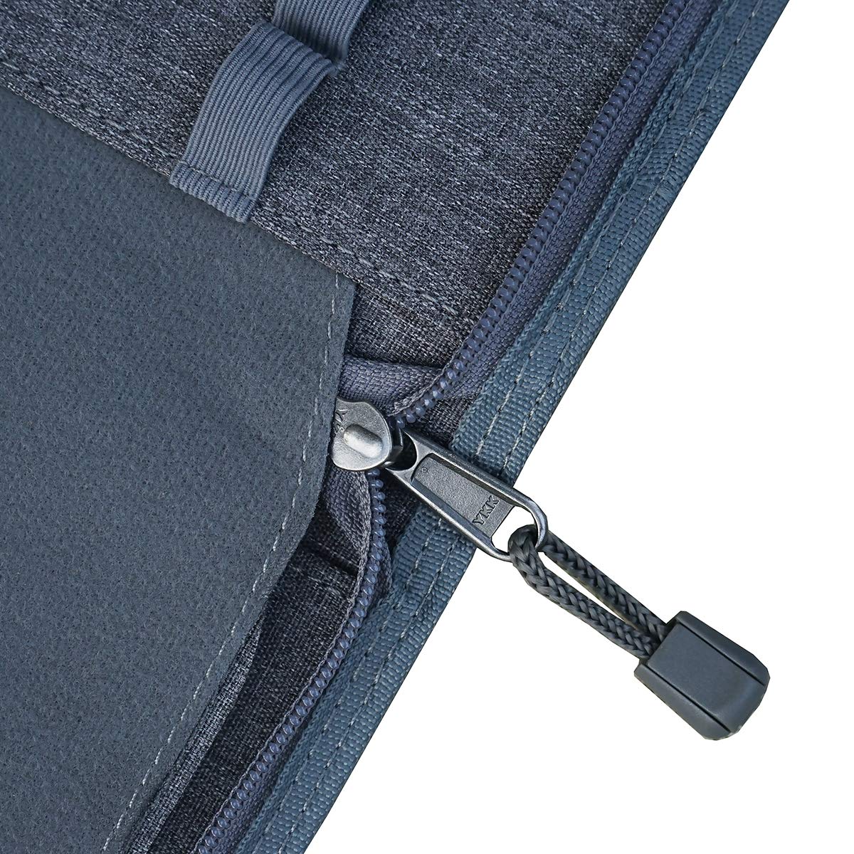 Lanxivi 48 Fountain Pen Case Gray Organizer Bag, Waterproof Canvas Pen Display Holder with YKK zipper