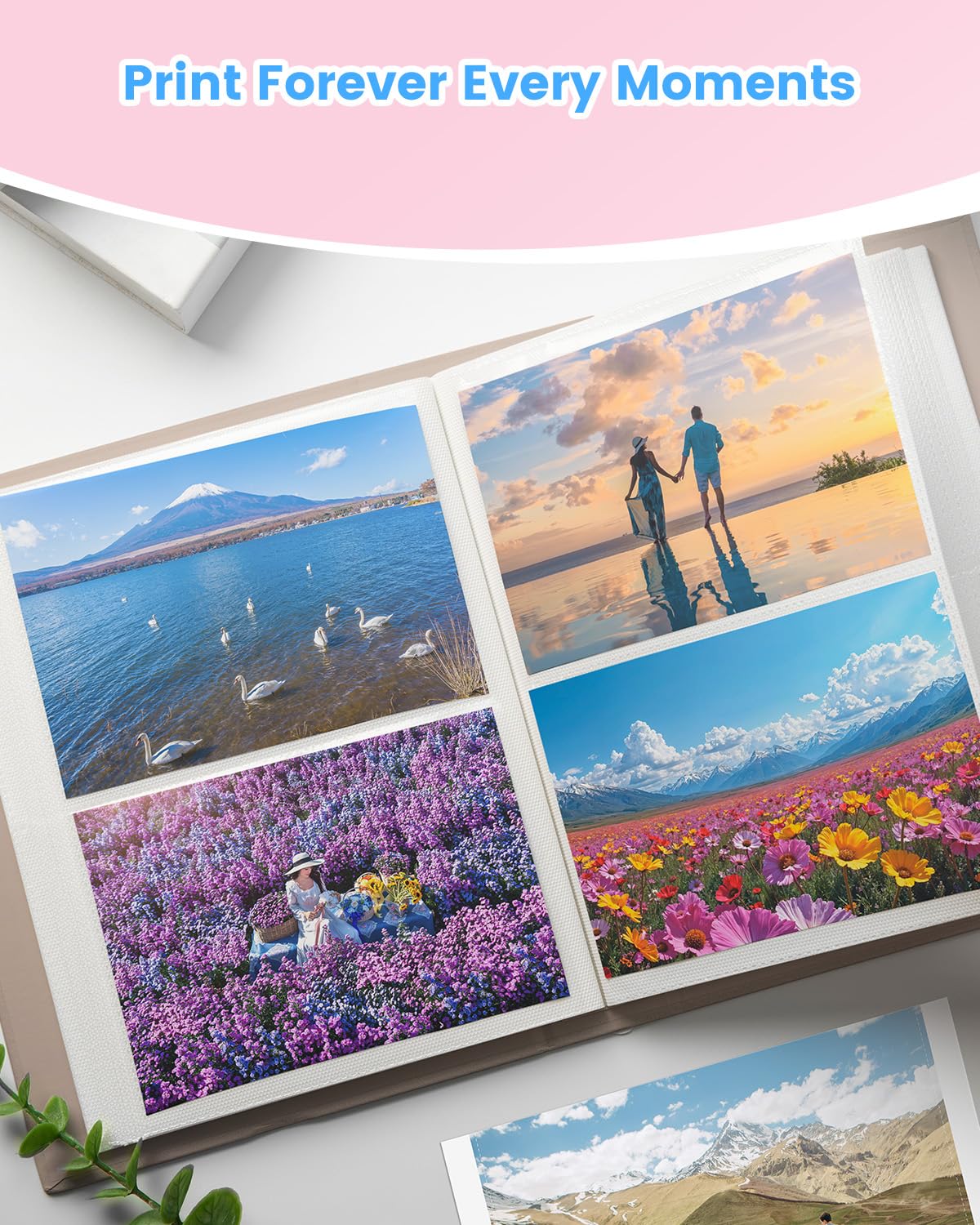 Compatible Canon Selphy CP1300 CP1500 Paper and Ink, KP-108IN 3 Color Ink Cartridges and 108 Sheets 4" x 6" Photo Paper for Canon Selphy Cp1000 CP1200 CP900 CP910 CP800 CP760 Photo Printer