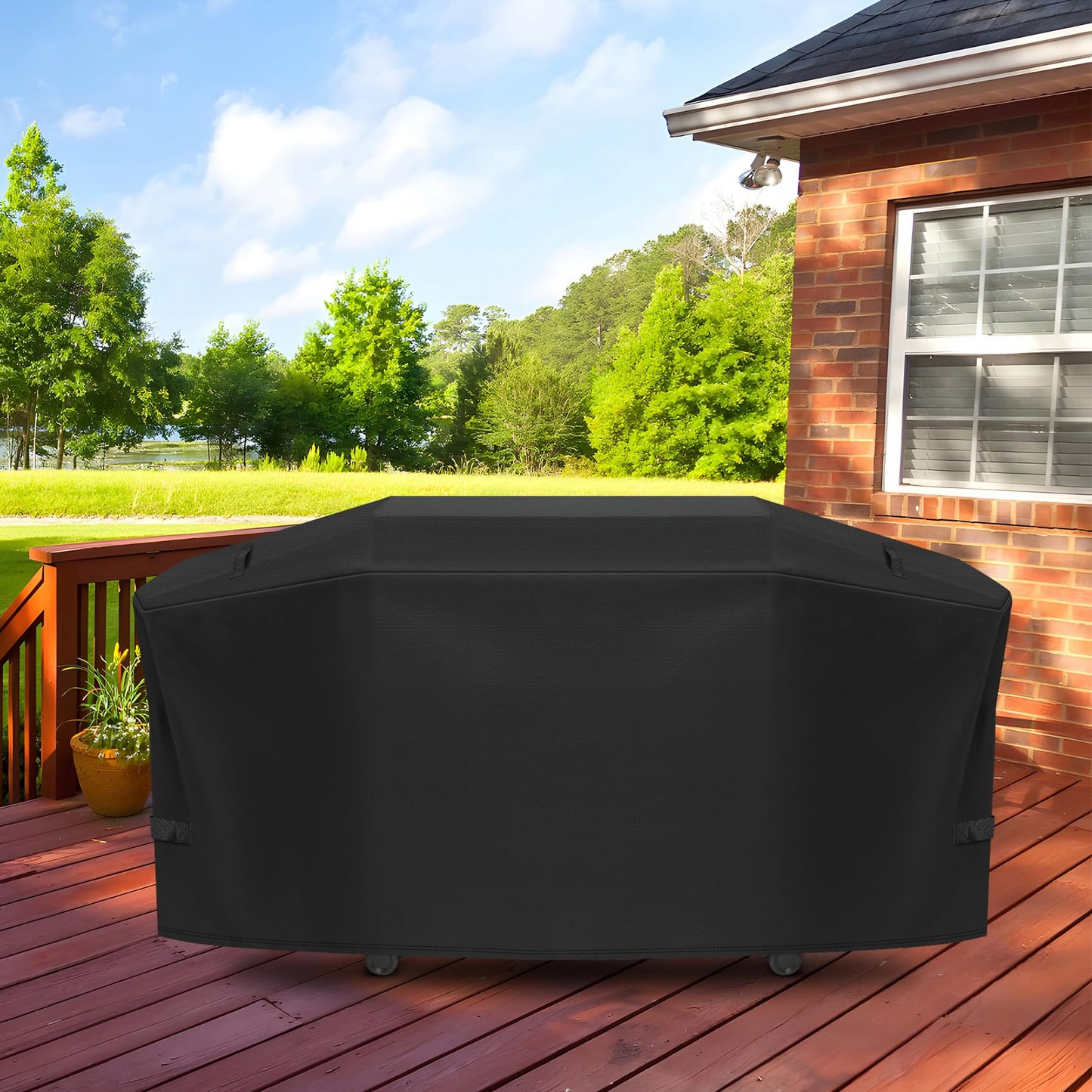 EZ-DONGTENG Heavy-Duty 600D Grill Cover fit for Weber Slate 36" Flat Top Griddle Grill，3400120 Weber Slate 36" Griddle Outdoor Waterproof Griddle Cover