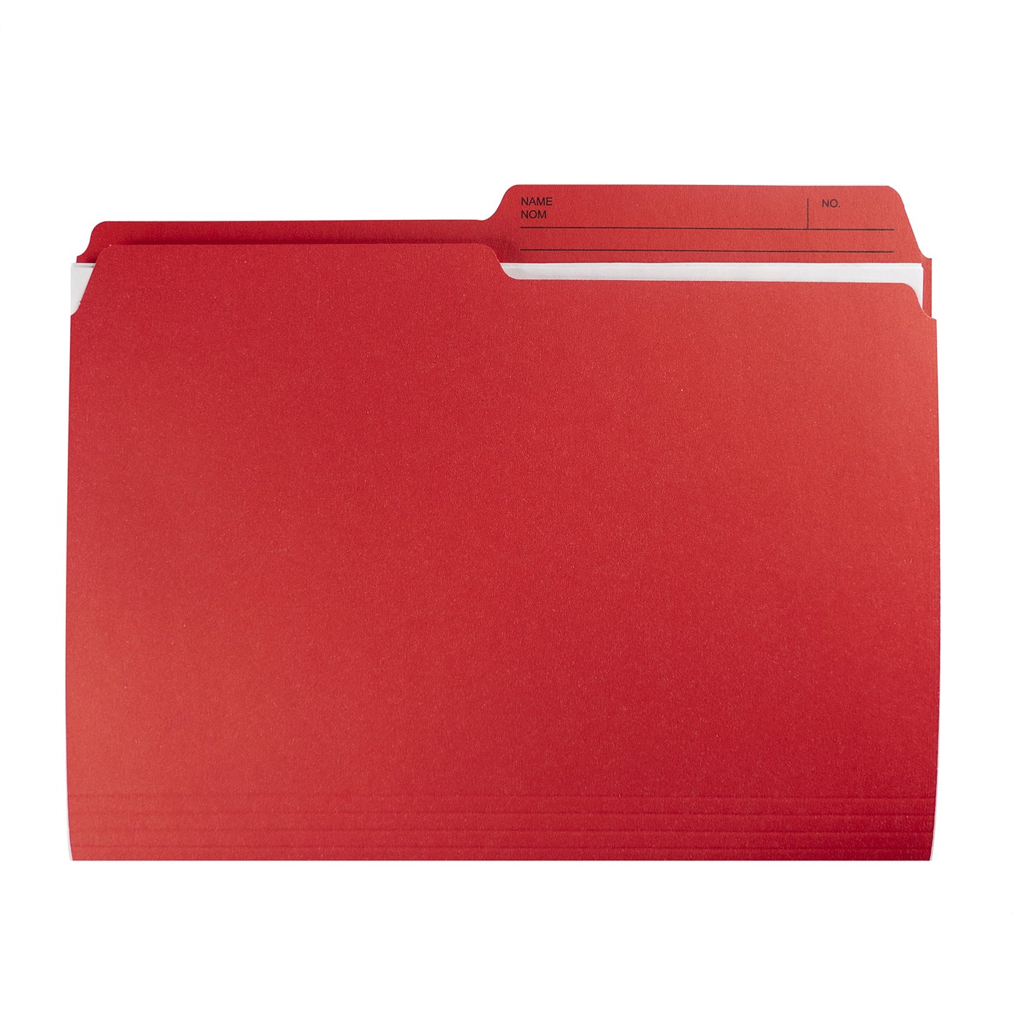 Hilroy Letter Size File Folders, 9” x 11.75”, 100 Folders per Box, Red (55161)