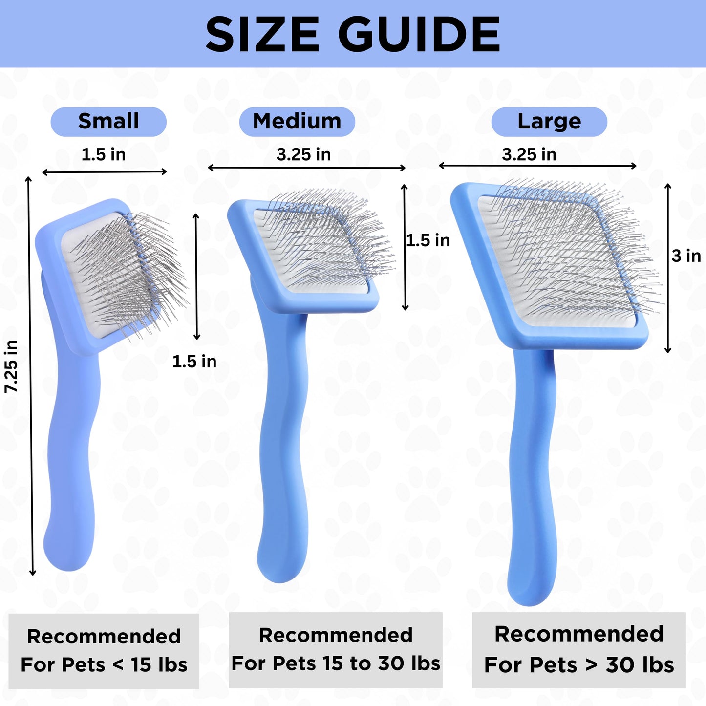 We Love Doodles Dog Slicker Brush for Grooming Pet Hair - Best Brushes For Poodle & Golden Doodle - Long Haired Brush For Dogs - Goldendoodle Long Pin Brush For Dematting (Large)
