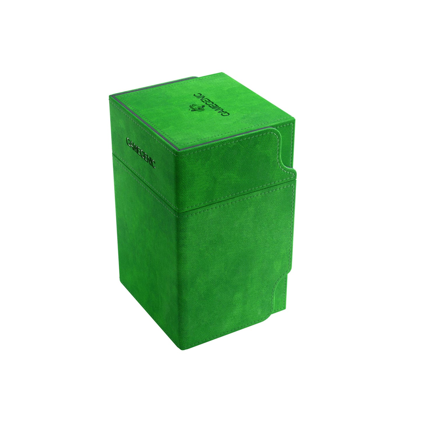 GameGenic Card Deck Box - Deck Convertible Green 100CT – Durable and Sturdy TCG, OCG Card Storage – Compatible with Pokemon Yugioh Commander and MTG Magic: The Gathering Cards