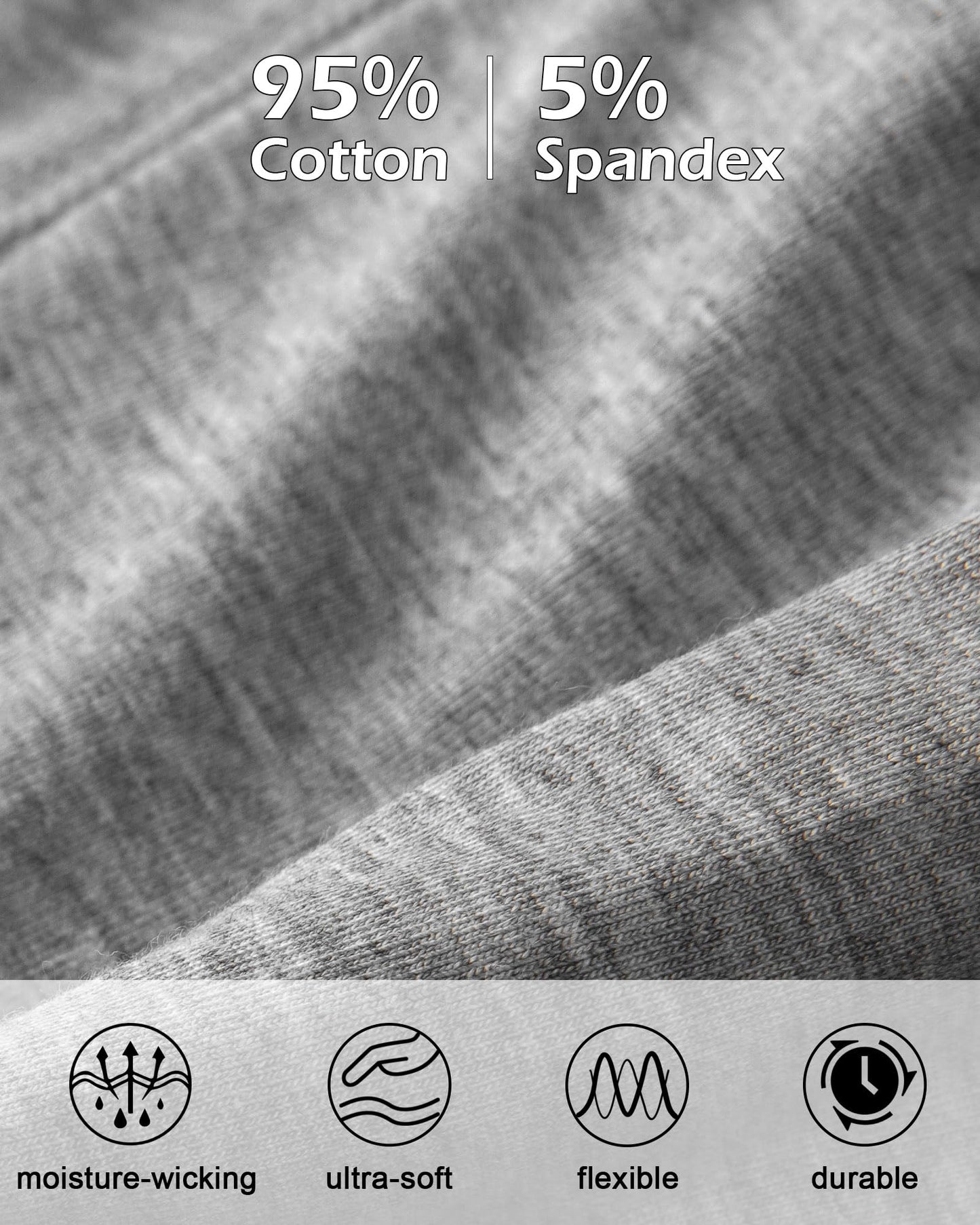 Battewa Incontinence Underwear for Men Boxer Briefs Washable Urinary Absorbent Leak Proof Underwear for Bladder leak 50ml (2X-Large,3Color,3 Pack)