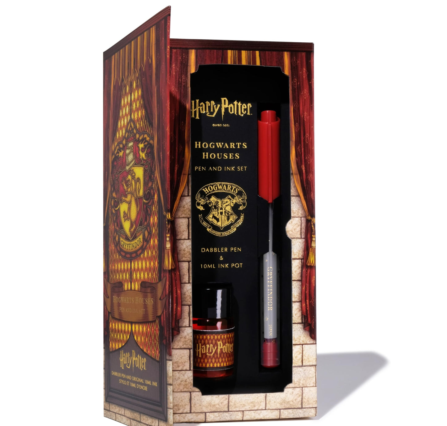 Ferris Wheel Press, Warner Bros., Official Licensed, Harry Potter, Dabbler Pen & 10ml Ink Set, Gryffindor House, 0.8mm Fine Tip