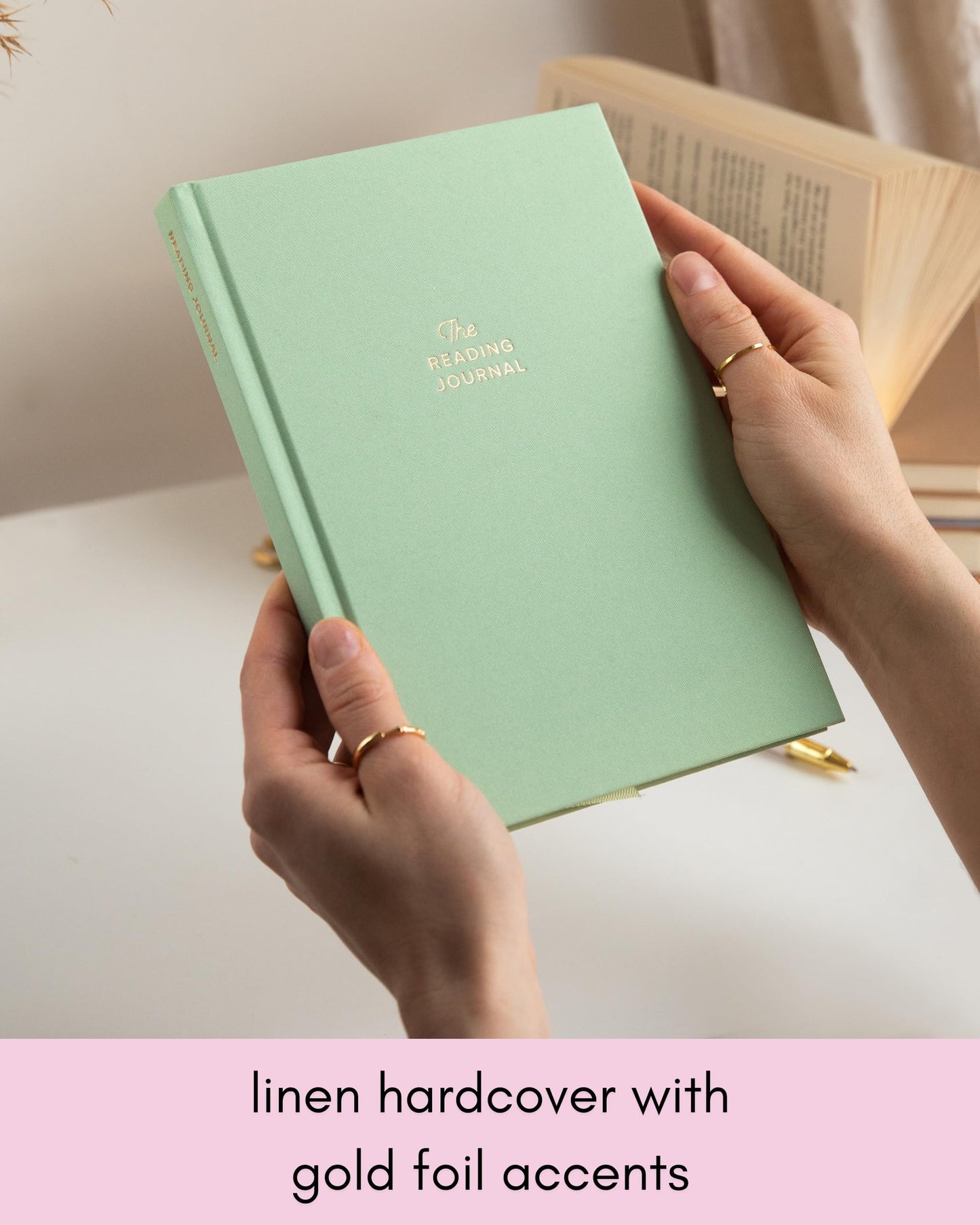 Reading Journal - 52 reviews. Review and Track Your Reading. Book Journal for Book Lovers & Readers. Green