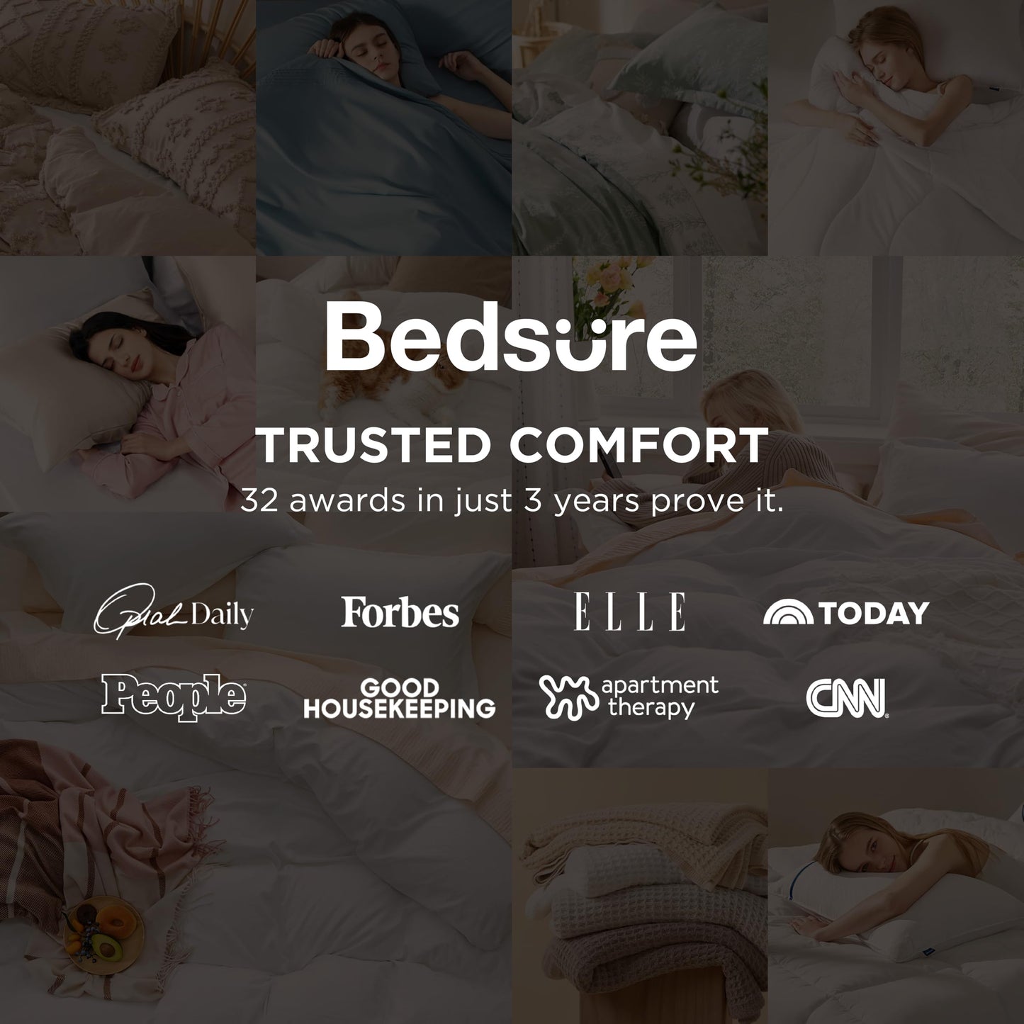Bedsure Oversized King Duvet Cover - 3 Pieces Prewashed Cotton-Like Extra Soft Bedding Set, Includes 1 Duvet Cover 120x98 Inches with Zipper Closure & 2 Pillow Shams, Linen, Comforter Not Included