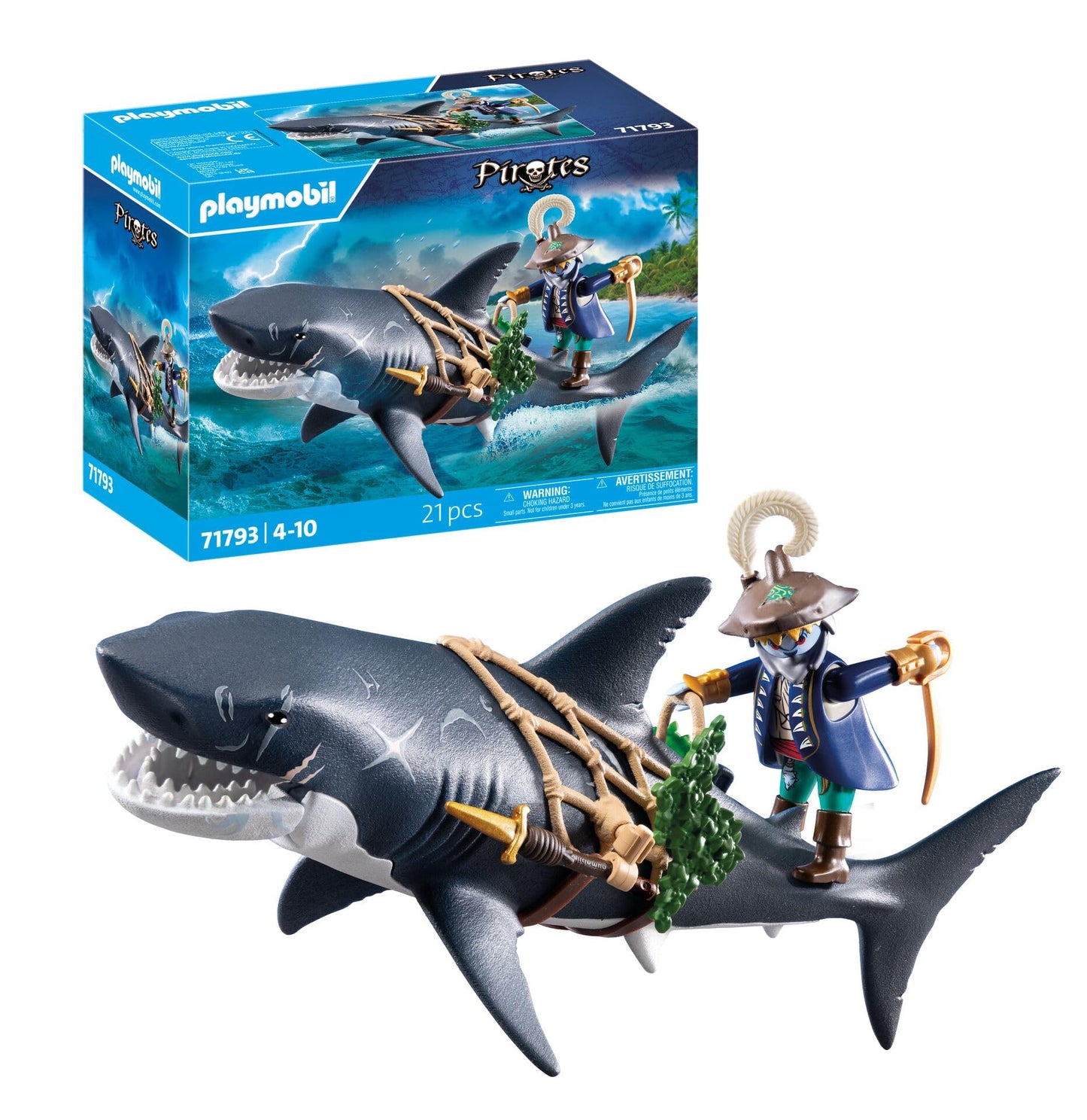 PLAYMOBIL Giant Shark with Pirate
