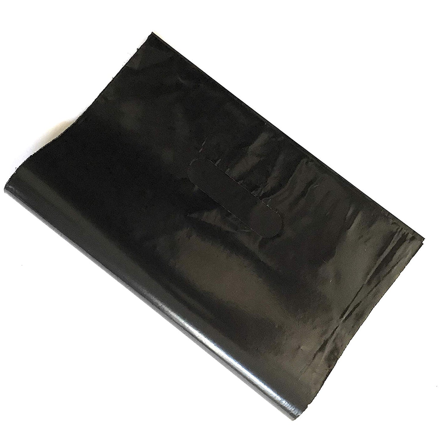 BLACK PLASTIC MERCHANDISE STORE BAGS, different sizes 9"x12", 12"x15", 15"x18" PACKS of 100/200/500 Retail Product Bags I 100% Recyclable (200, 15"x18)