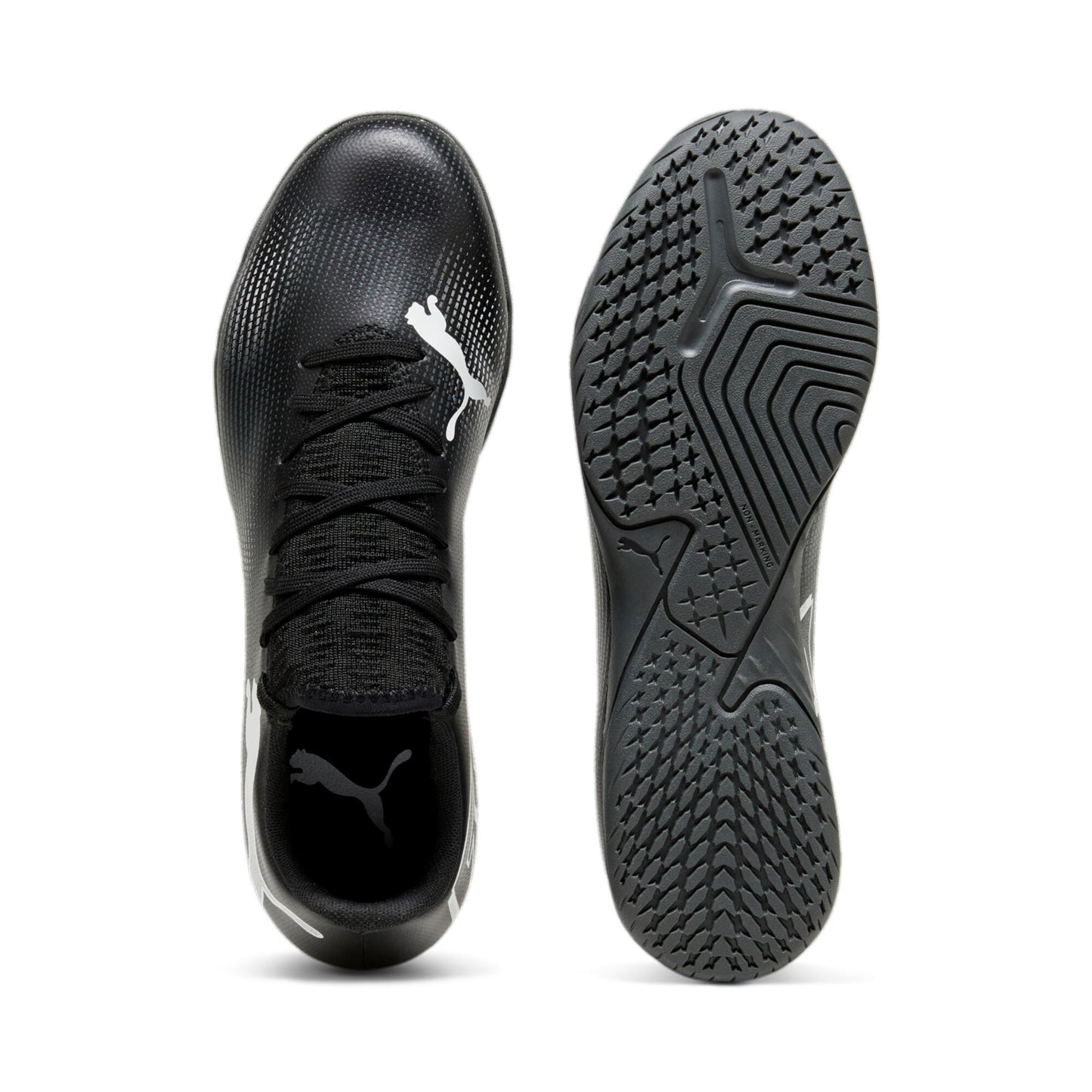 PUMA Men's Future7 Play Turf Trainer, Black/White, 9