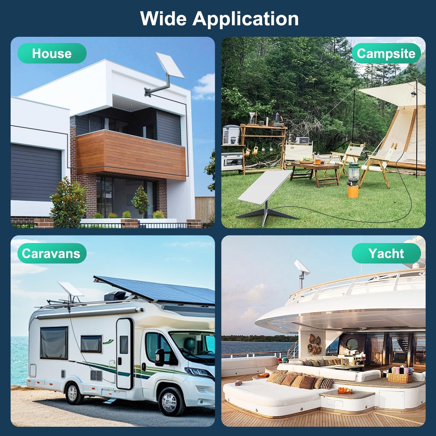 150FT(46M) Starlink Cable for Standard Actuated Gen 2, Replacement Cable Starlink V2, Starlink Extension Cable IP68 Waterproof with Cable Plug Protective Silicone Covers for Satellite V2, Gray