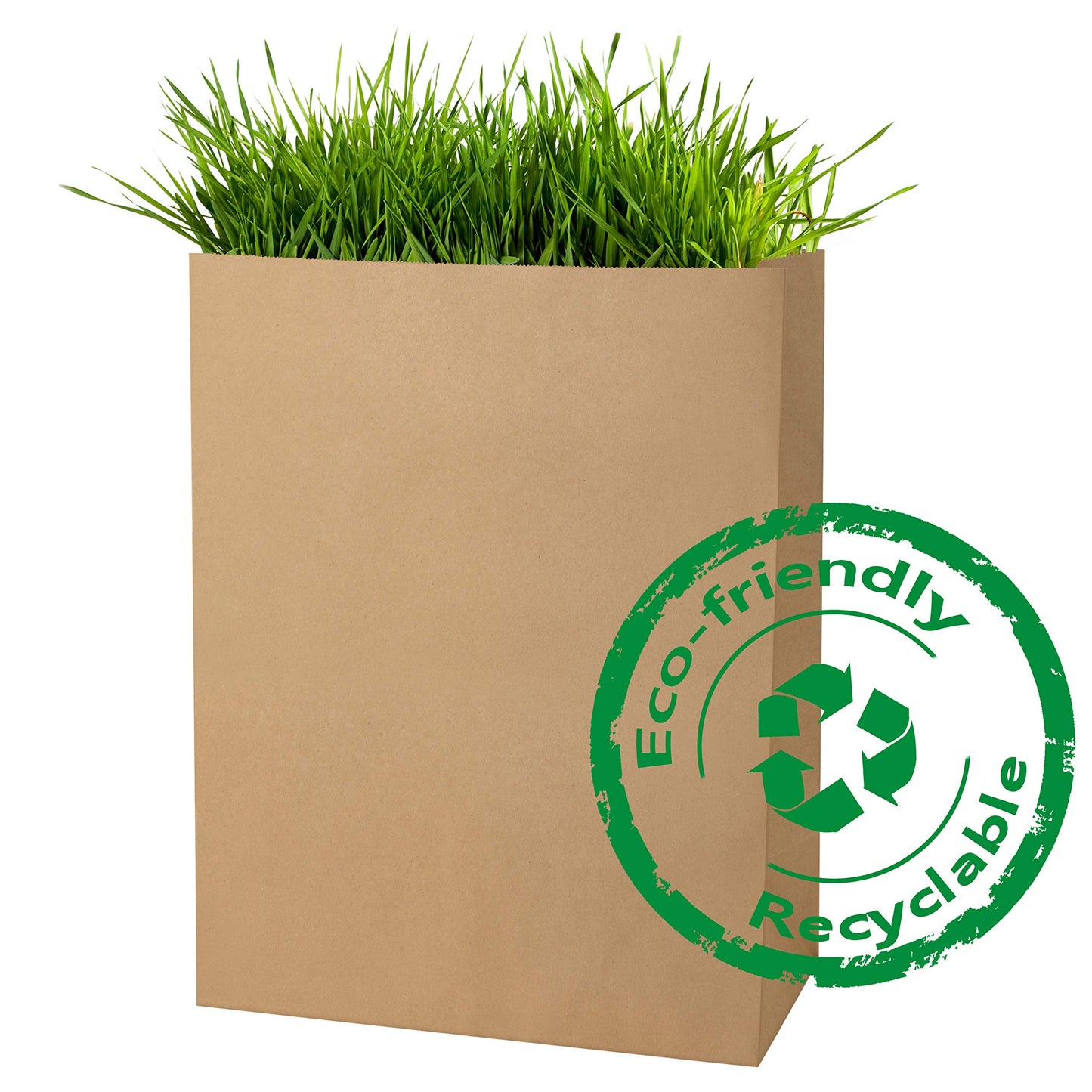 BagDream Grocery Bags 12x7x17 Inches 100Pcs Heavy Duty Kraft Paper Grocery Bags Durable Paper Barrel Sack Bags Kraft Paper Gift Bags Bulk 100Pack Brown