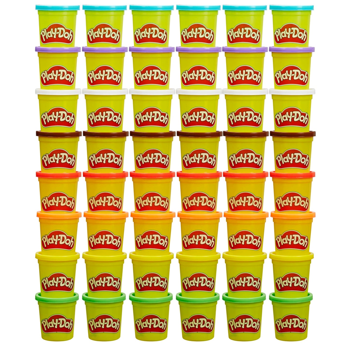 Play-Doh Bulk Pack of 48 Cans, 6 Sets of 8 Modeling Compound Colors, Perfect for Halloween Treat Bags, Party Favors, Arts & Crafts, 3oz, Preschool Toys 2+ (Amazon Exclusive)