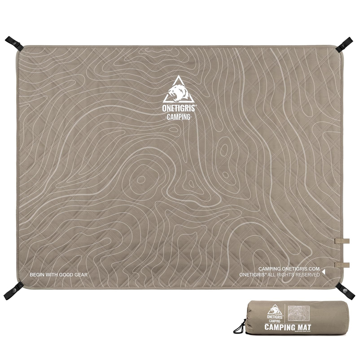 ONETIGRIS CAMPING Waterproof Picnic Blanket, Large Outdoor Camping Blanket, Sandproof Beach Mat, Portable Picnic Mat for Beach, Park & Camping