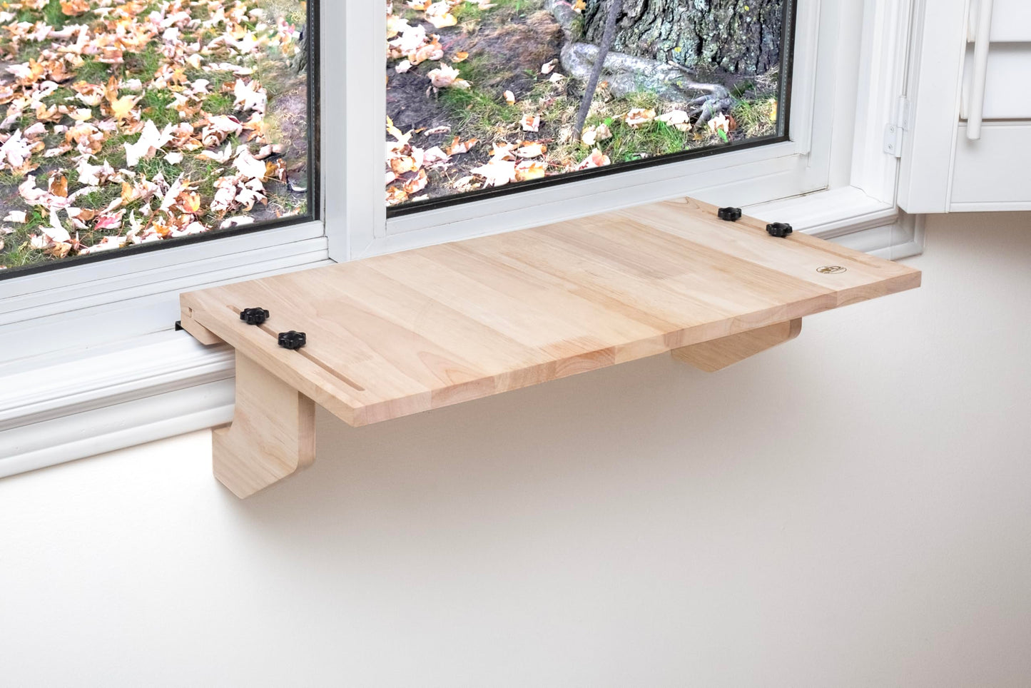 AD Furnishes Original SillMate Window Plant Shelf, 21.25" Sill Shelf for Plants - Verify Sizing First - Cat Perch - Renter Friendly No Drilling/Damage - Sill Extender for Plants - Window Table