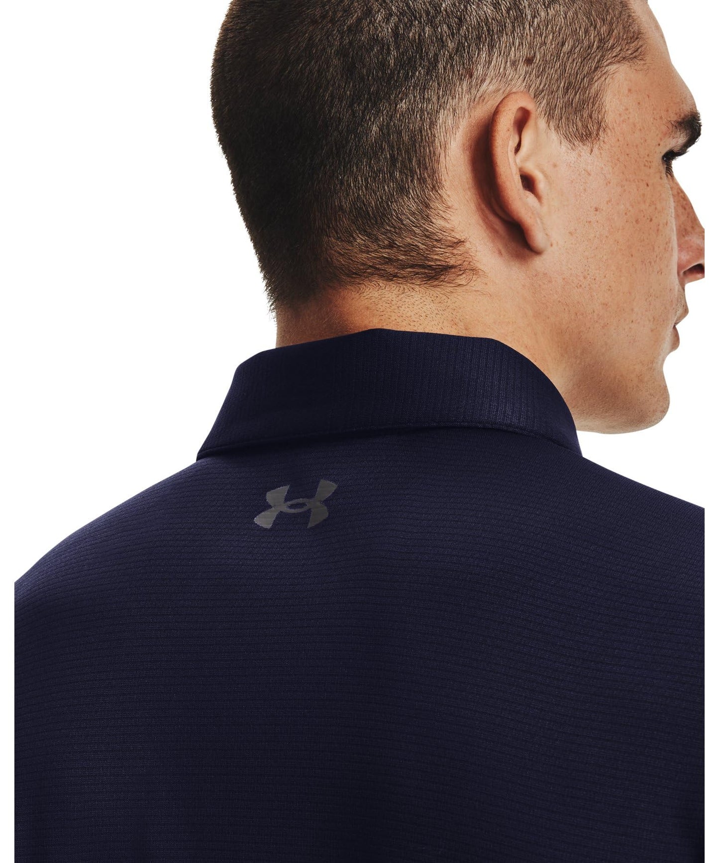 Under Armour Men's Tech Golf Polo , Midnight Navy (410)/Graphite, Large