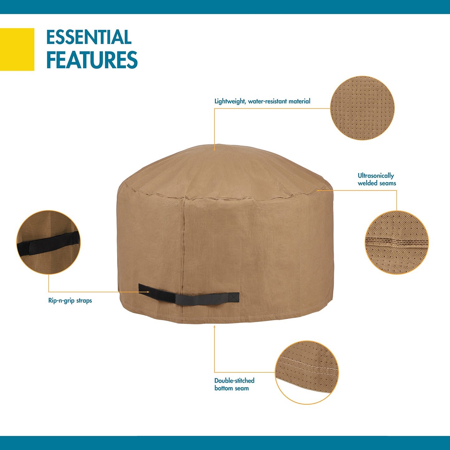 Duck Covers Essential 42" Round Fire Pit Cover