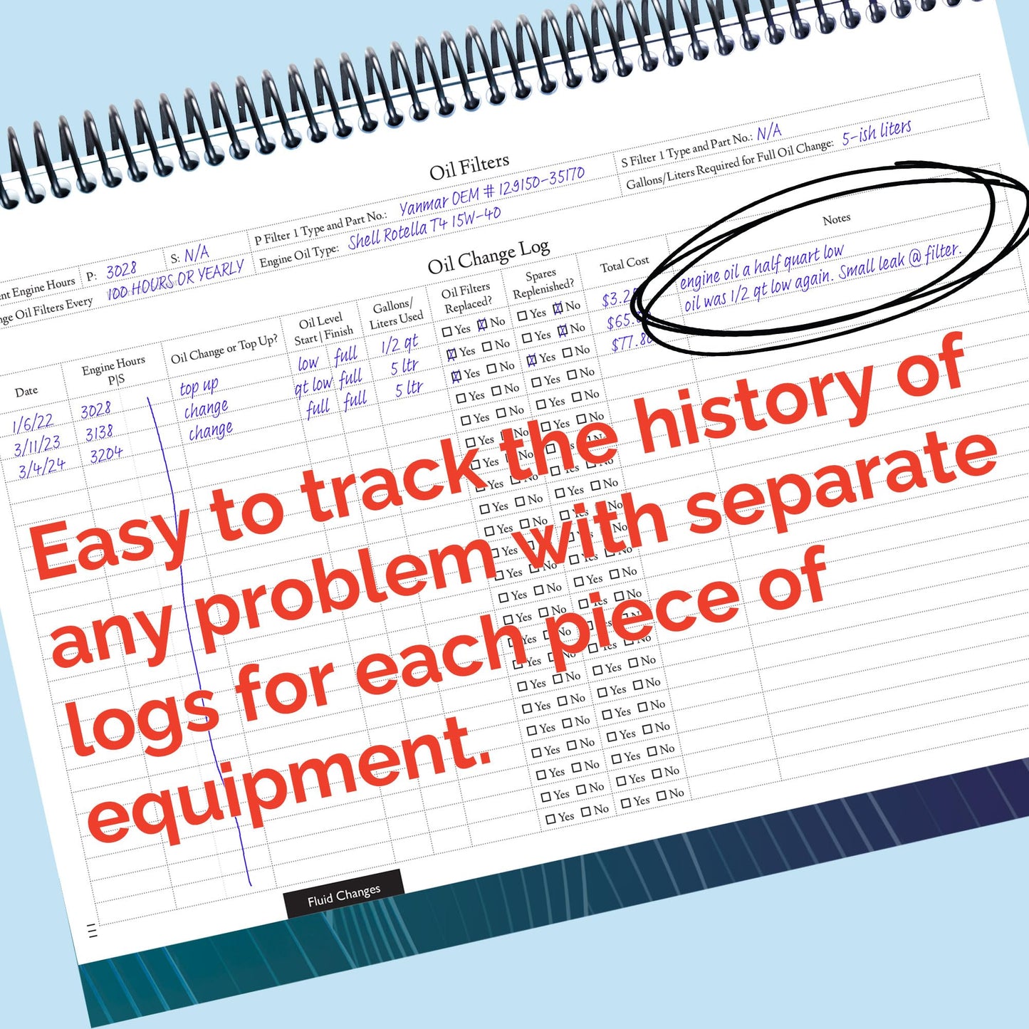 The Boat Galley Ship's Log: 5 Logs in 1 Book - Watch Log, Cruising Log, Fluid Changes & Fills, Maintenance, Repairs & Upgrades Plus Vessel and Spares Inventory