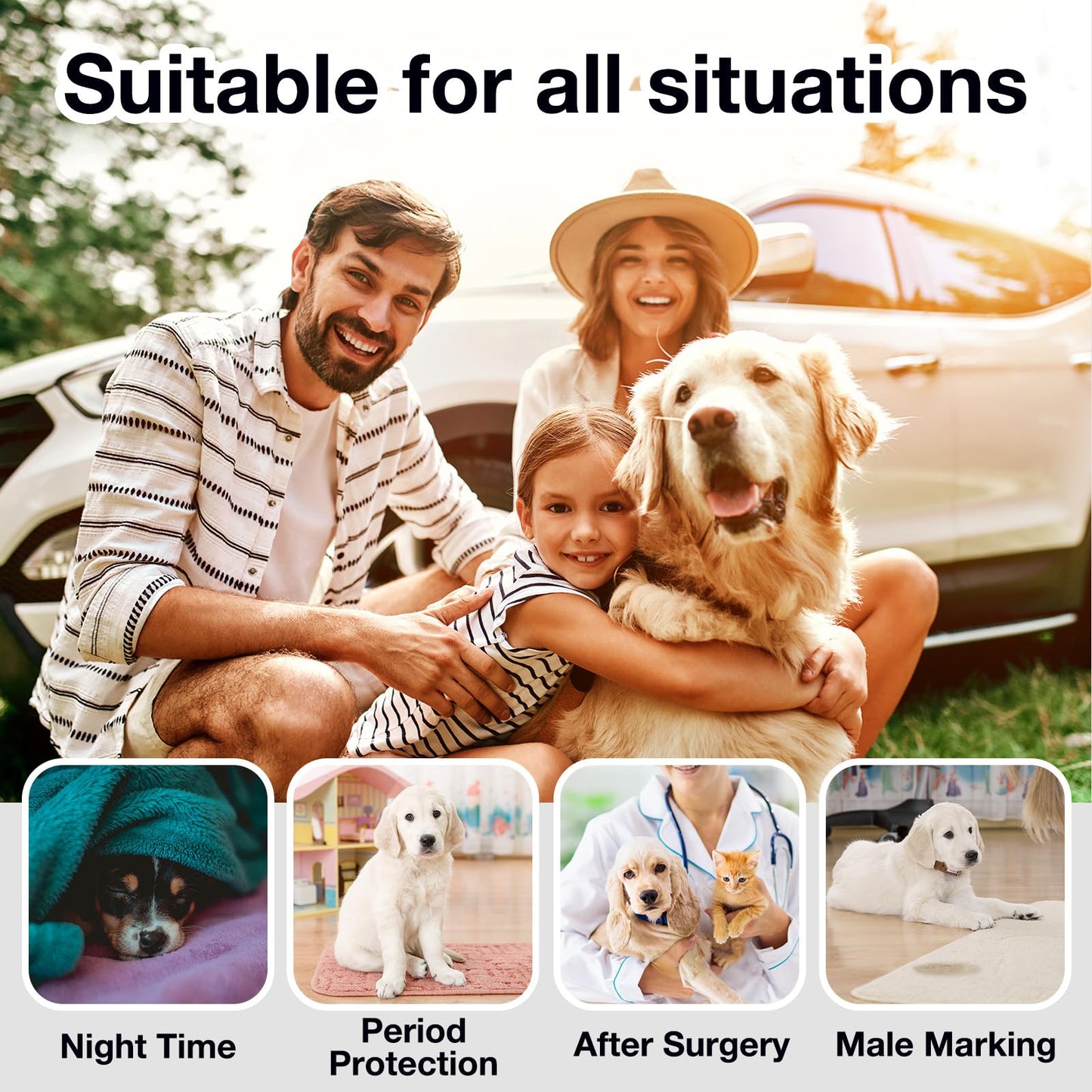 FurVeluxia Dog Diaper Liners for Male and Female Dogs(160ct), Super Absorbent Disposable Dog Diaper Booster Pads Inserts fit Most Reusable and Washable Pet Belly Band, Wraps