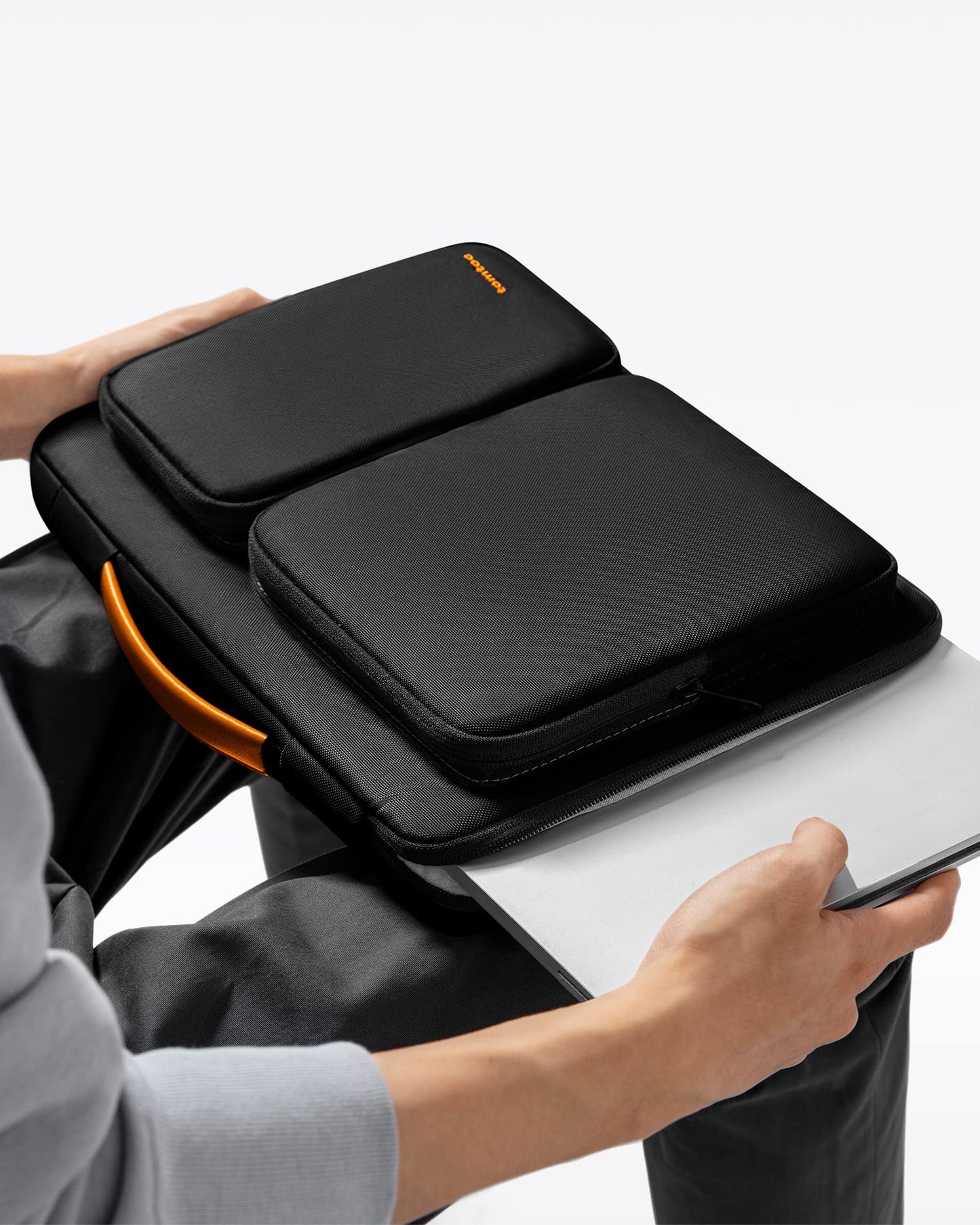 tomtoc 360 Protective Laptop Sleeve for 15-inch 2026 New MacBook Air M5/A3448, M4/A3241, M3/A3114, M2/A2941, 15 Inch Surface Laptop 7/6/5, Dell XPS 15 Plus, Water-Resistant Accessory Bag Case