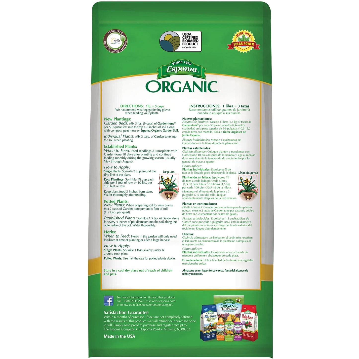 Espoma Co. GT4 4-Pound Garden-Tone 3-4-4 Plant Food