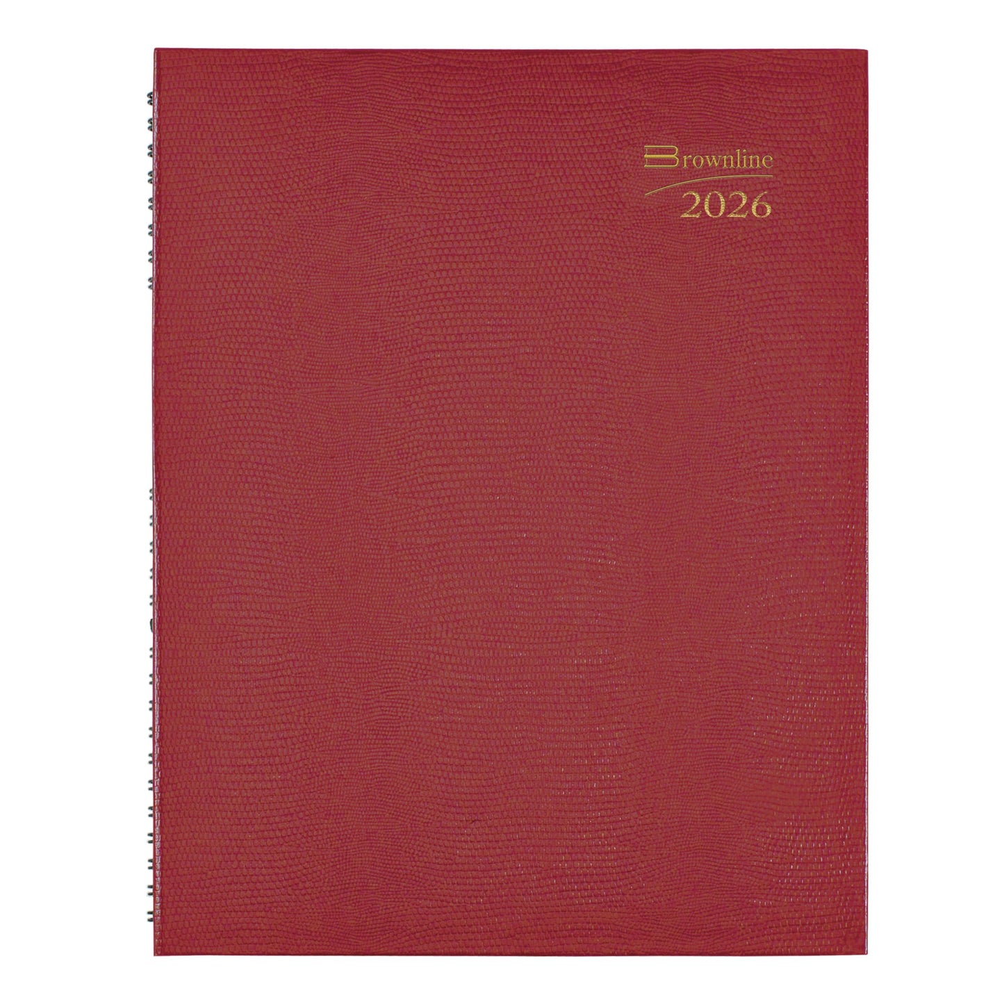 Brownline® 2026 CoilPro™ Weekly Planner, Appointment Book, 12 Months, January to December, Twin-Wire Binding, 11" x 8.5", Bright Red (CB950C.RED-26)