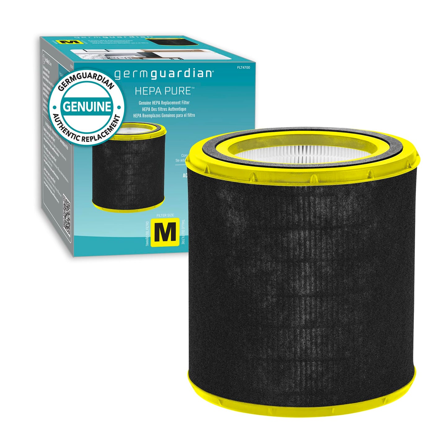 Guardian Technologies Germ Guardian FLT4700 True HEPA Genuine Air Purifier Replacement Filter, 1 Count