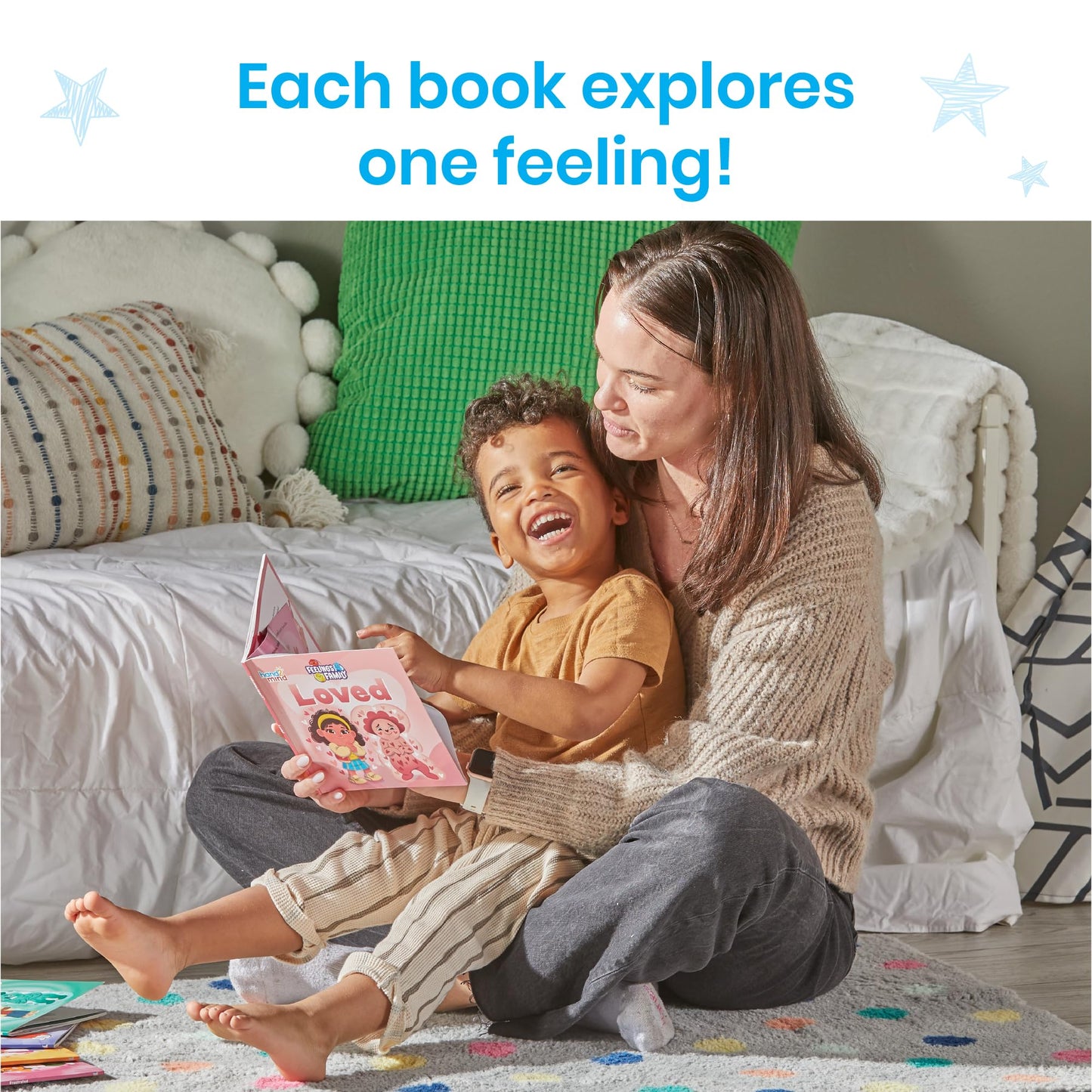hand2mind Feelings Family Secondary Emotions Book Set, Social Emotional Books for Kids, Calm Down Corner Supplies, Calming Corner Items, Toddler Learning Activities, Preschool Classroom Must Haves