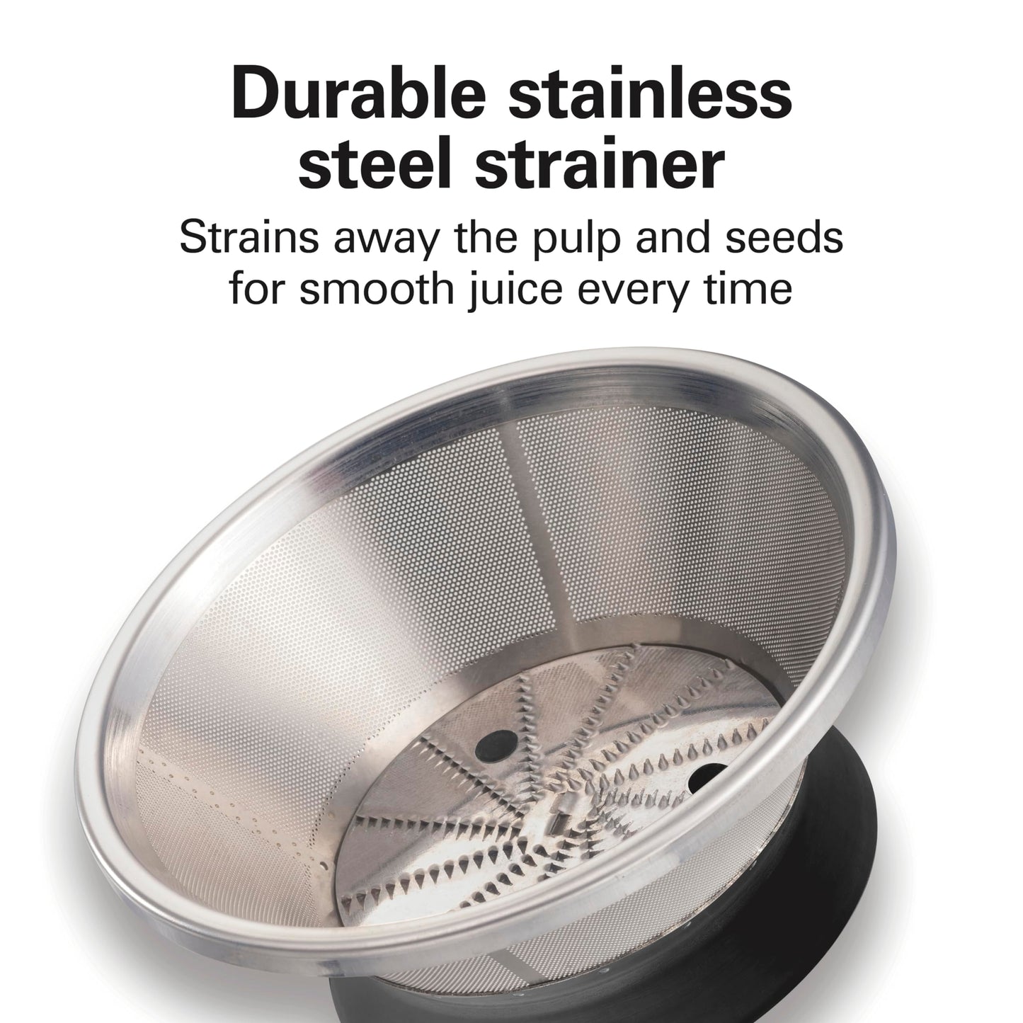 Hamilton Beach HealthSmart Juice Extractor, 2.4” Feed Chute for Fruits and Veggies, Easy Clean dishwasher safe parts, BPA Free, 400W Centrifugal power, Black& Gray (67502)