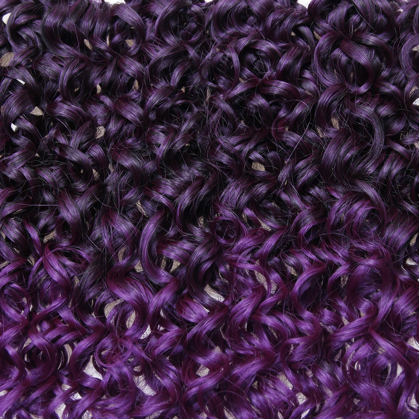 8 Packs Curly Crochet Hair GoGo Curl Crochet hair for Black Women Deep Wave Braiding hair,Synthetic Bohemian Crochet Braid Water Wave Crochet hair Extensions(Purple, 14inch)