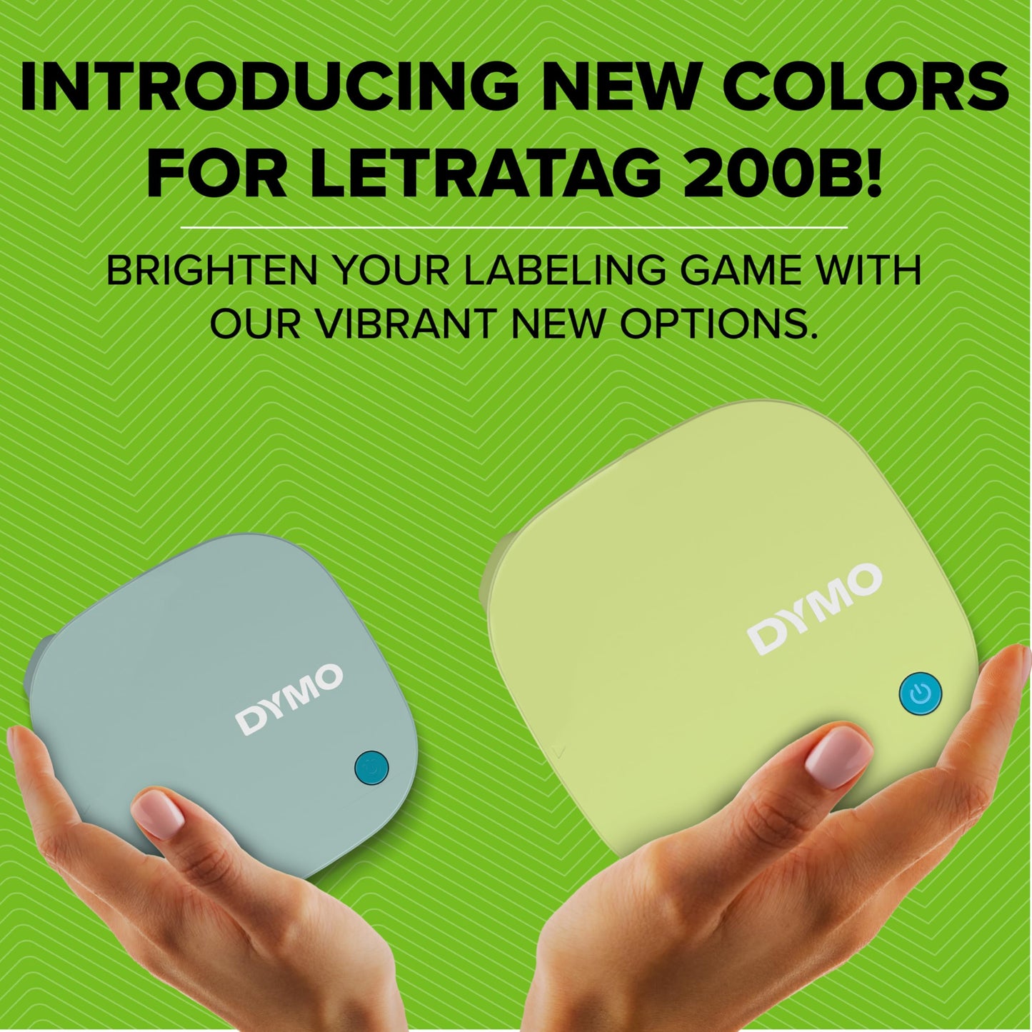 DYMO LetraTag 200B Bluetooth Label Maker, Compact Printer for Labels, Connects Through Bluetooth Wireless Technology to iOS and Android, Includes 1 White Paper Label Tape, Daydream Blue