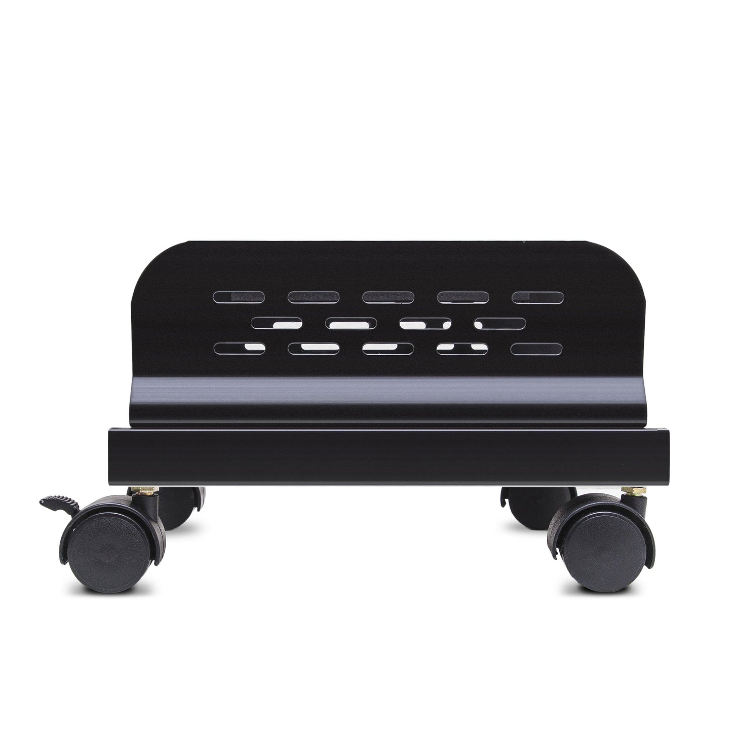 Slim Computer PC or UPS Metal Floor Stand with Adjustable Width and Locking Caster Wheels