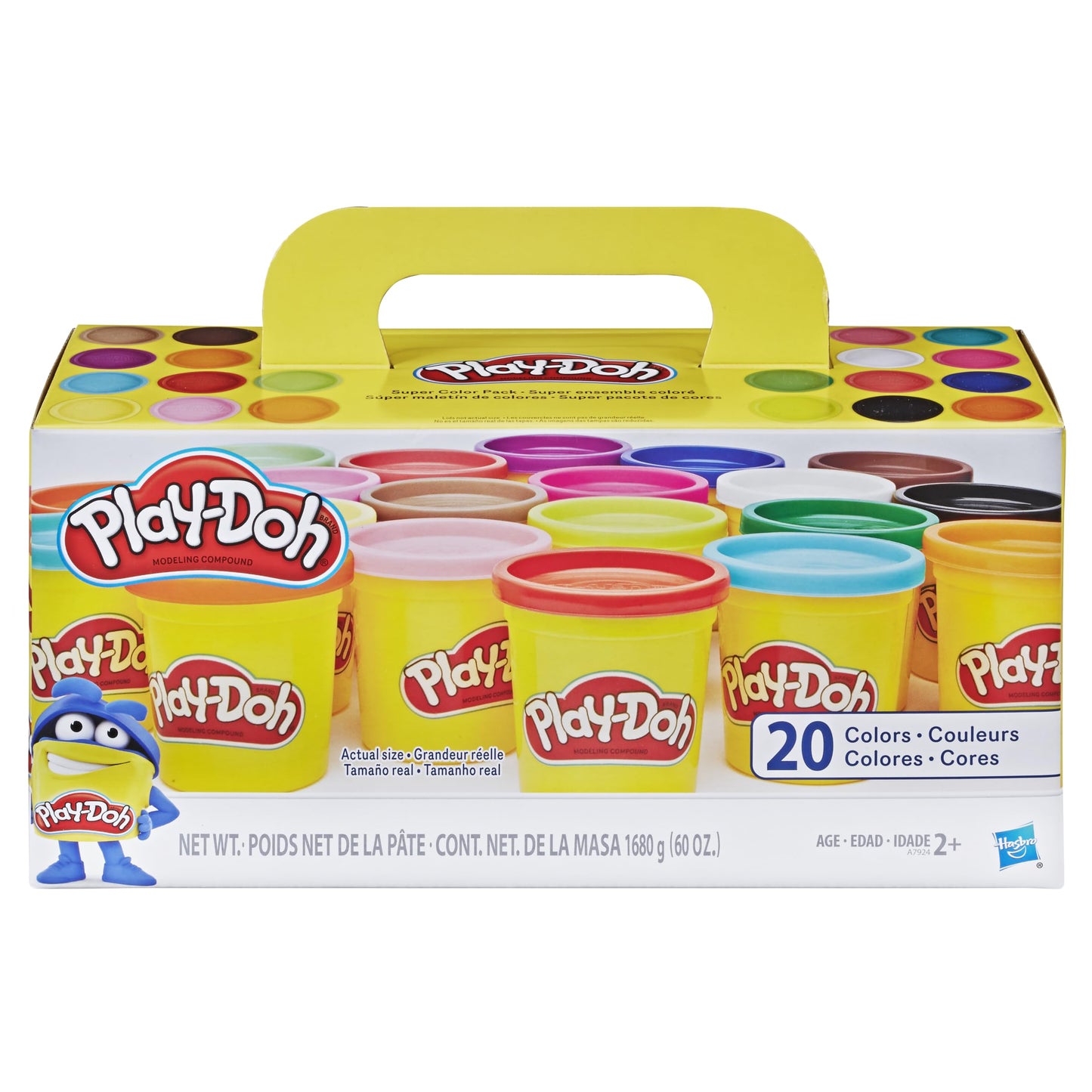 Hasbro A7924AS5 Play-Doh Super Color Pack of 20 Cans