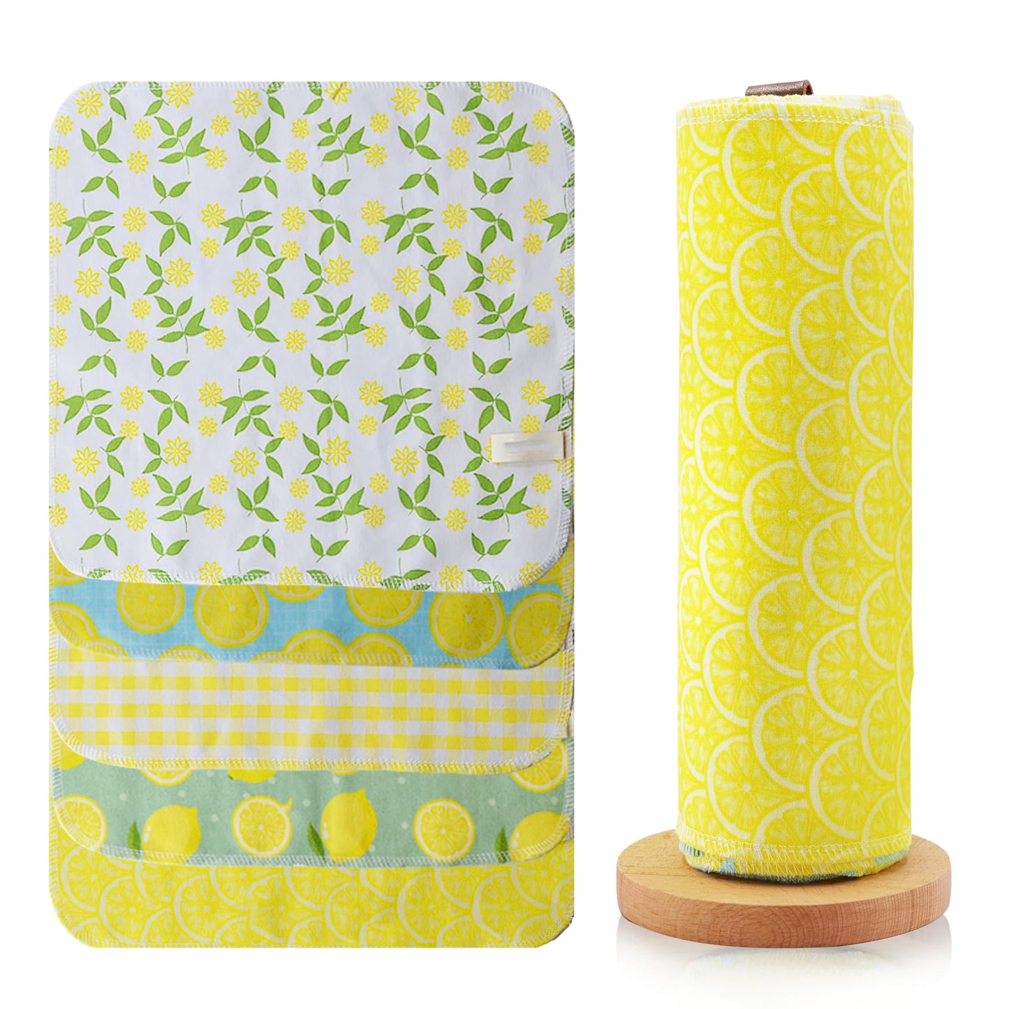 BreodyEco Reusable Paper Towels - Value Pack of 25 Jumbo Large Paperless Paper Towels, Reusable Cotton Cloth Napkins Alternative Washable Roll, Absorbent Sustainable Kitchen Dish Cloth