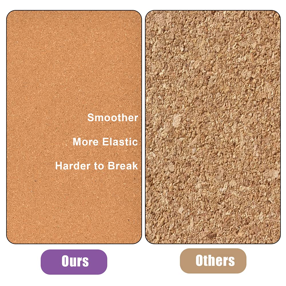 YCCYYCCY Self-Adhesive Cork Borad, 12mm Thick Cork Boards for Walls, 9 Pack Bulletin Board, Cork Board Tiles for Office, Home, School (12MM, 12"*12"-9P)